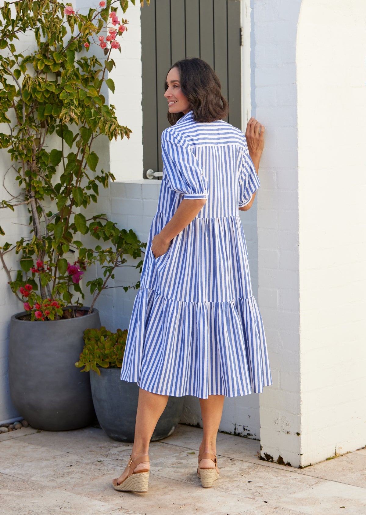 MARNIE SHIRTDRESS - NAVY