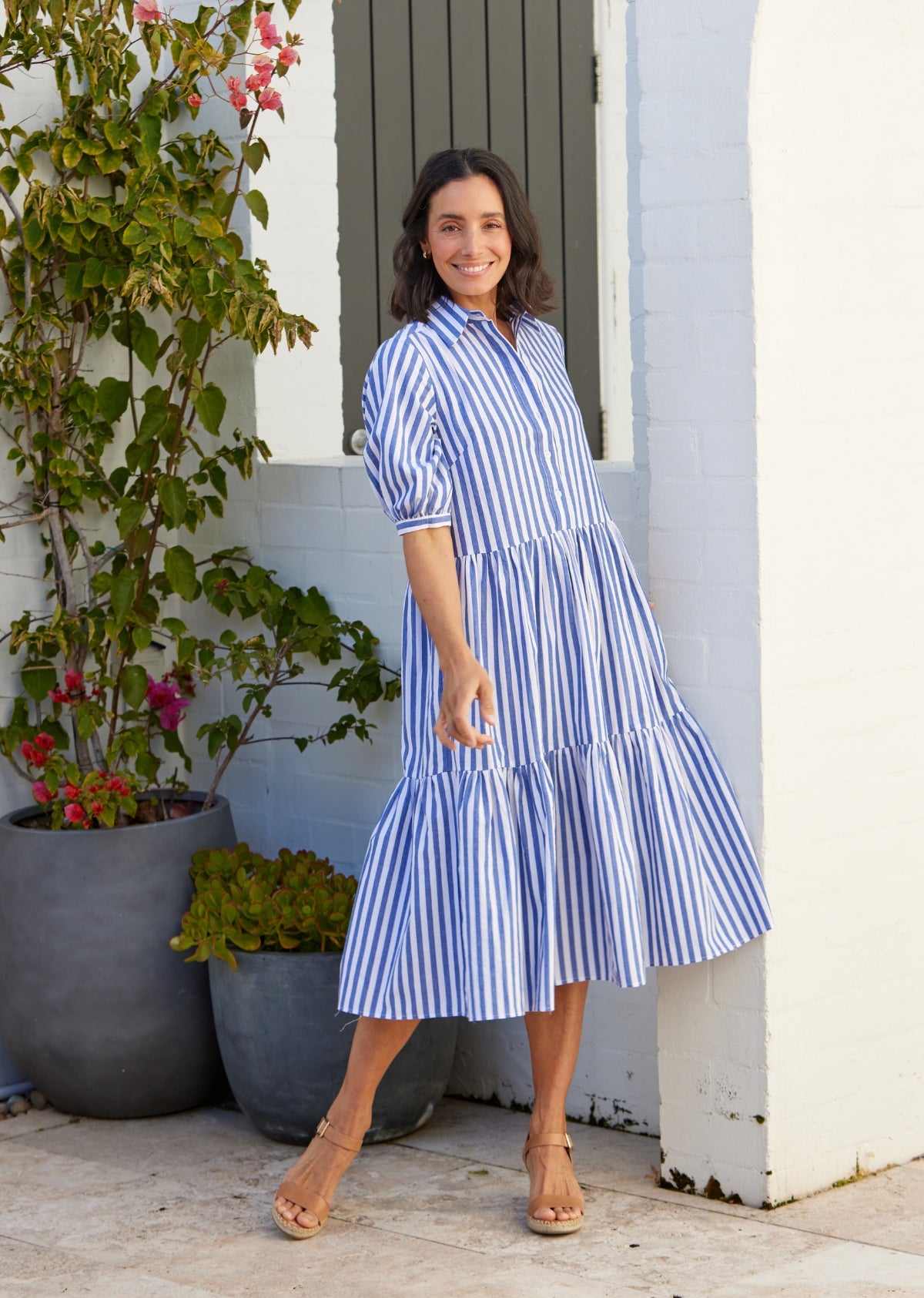 MARNIE SHIRTDRESS - NAVY