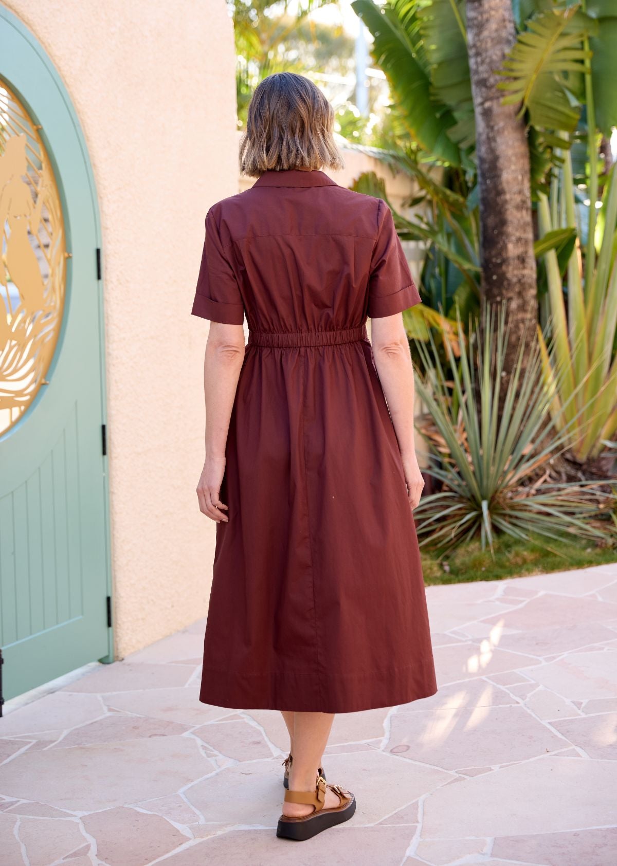 CHARLOTTE SHIRTDRESS - RUSSET