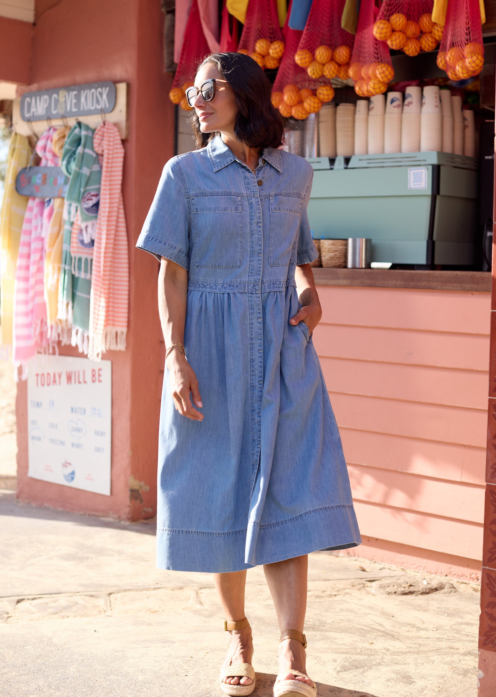 JAGGER CHAMBRAY DRESS - PETITE