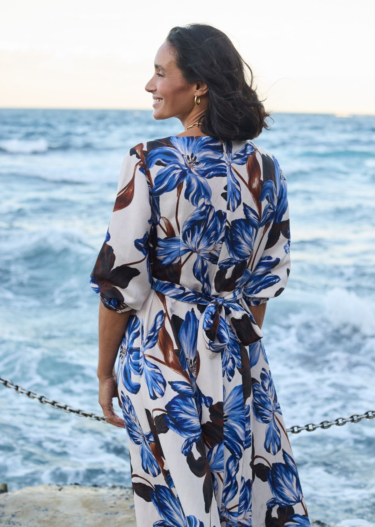 HARRIET MIDI DRESS - DELPHINE PRINT