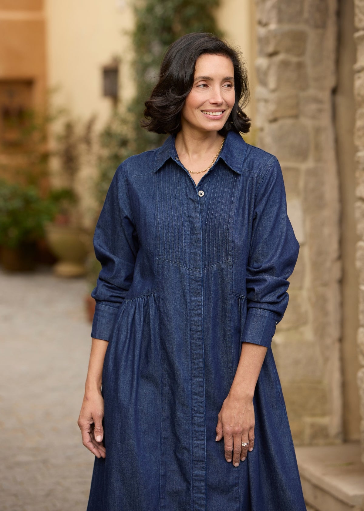 SUSIE DENIM SHIRTDRESS