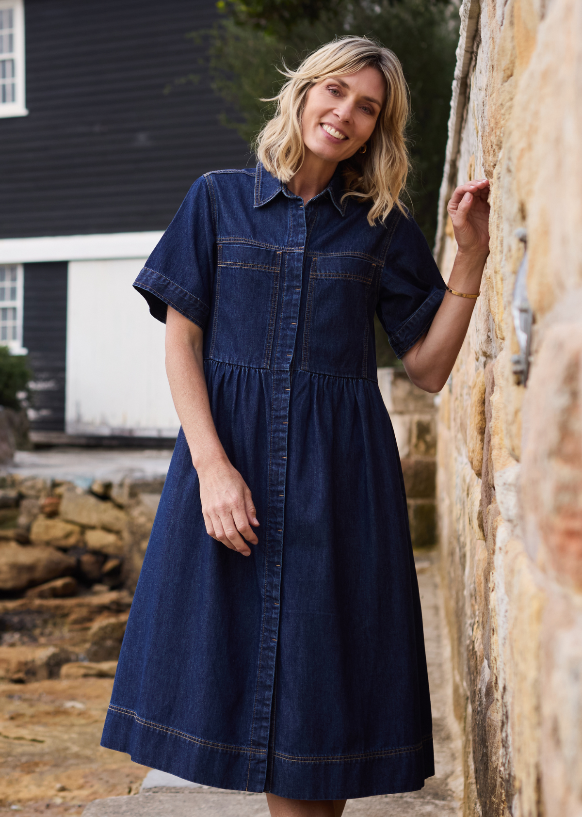 HARLEY DENIM DRESS - INDIGO