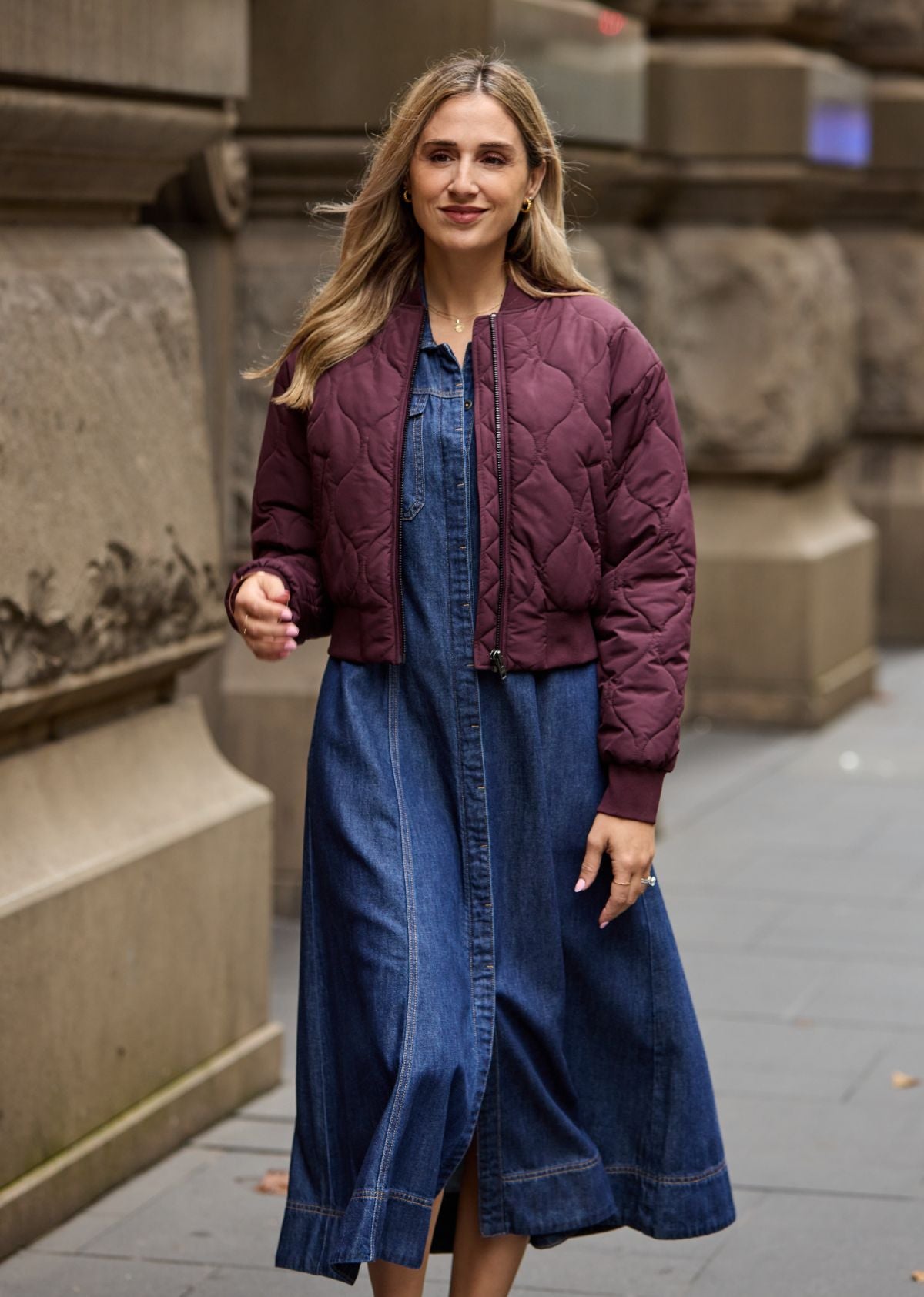 REECE BOMBER JACKET - WINE