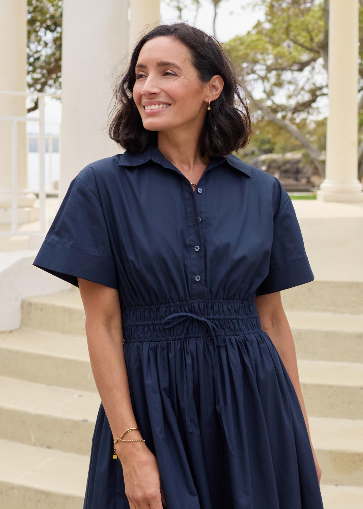 MINETTE SHIRTDRESS - FRENCH NAVY