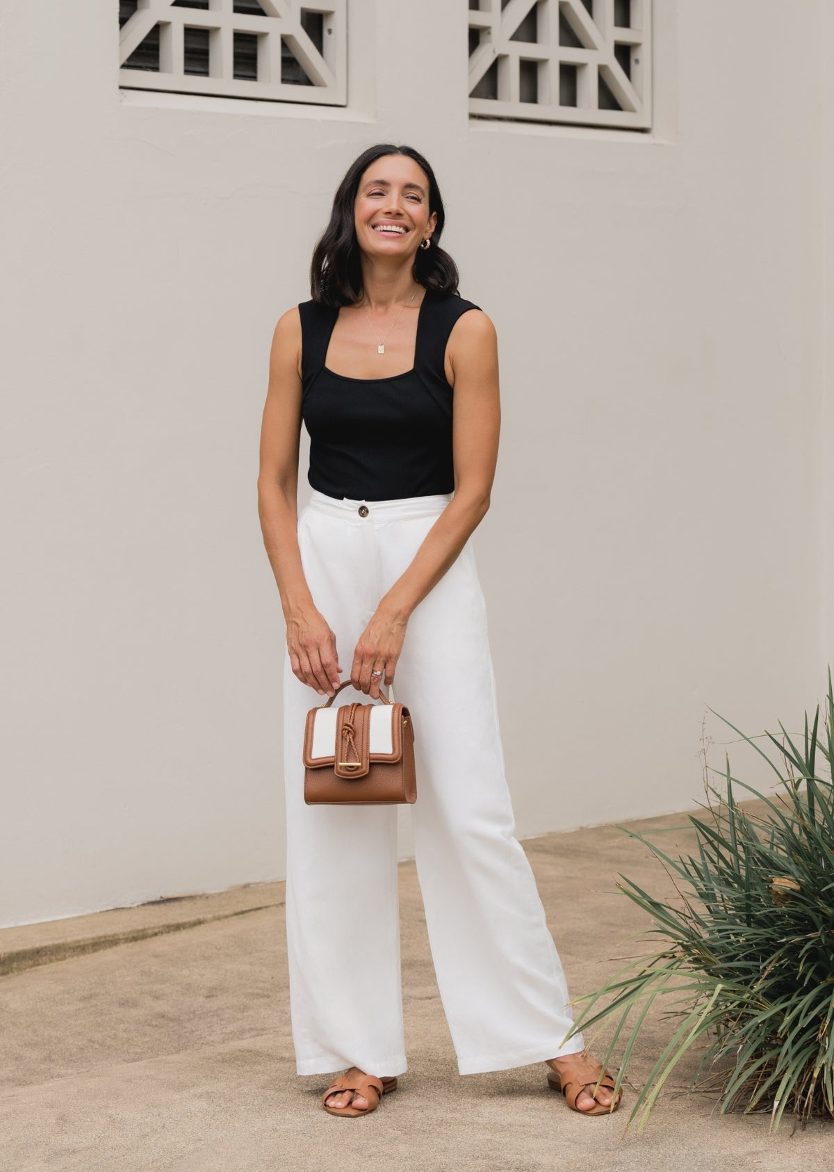 JEMIMA RIB TANK - BLACK