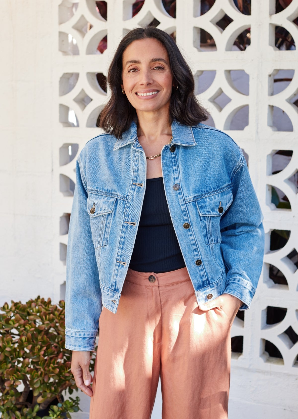 CHARLIE CROP DENIM JACKET