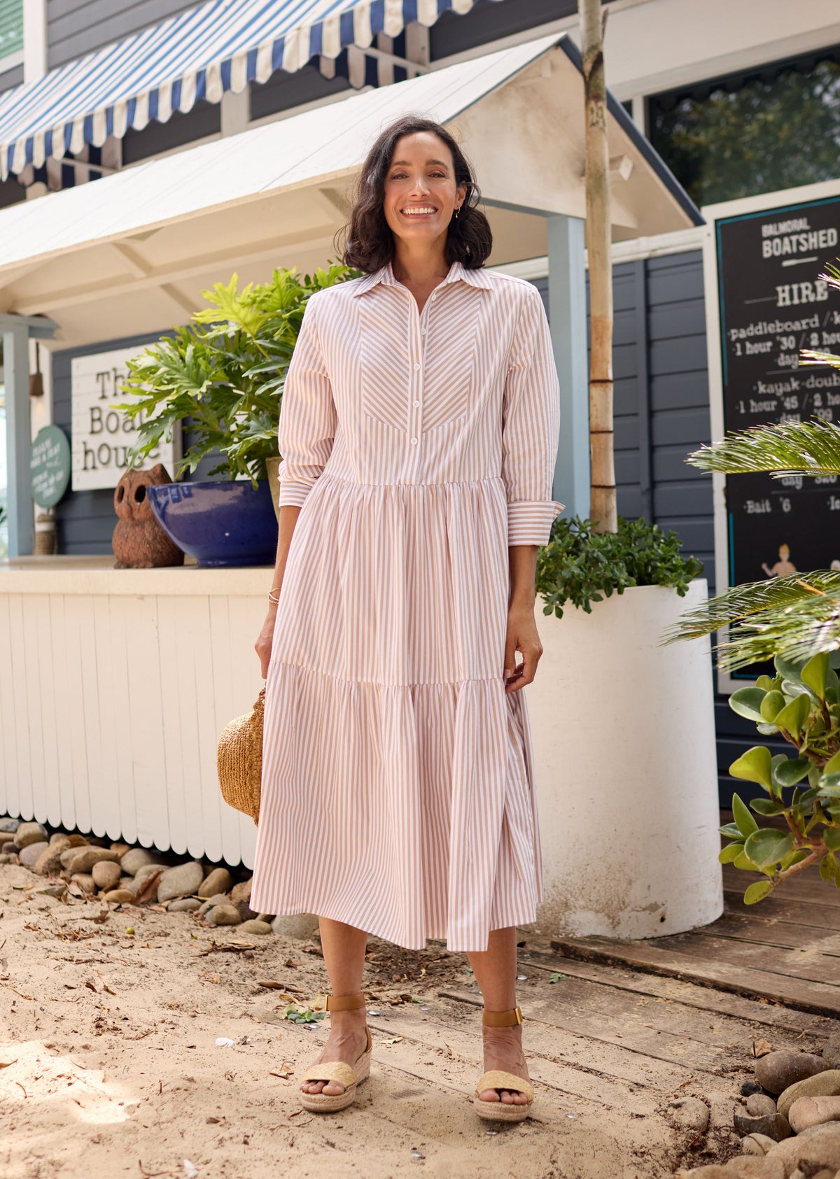 JASMINE SHIRTDRESS - SAND