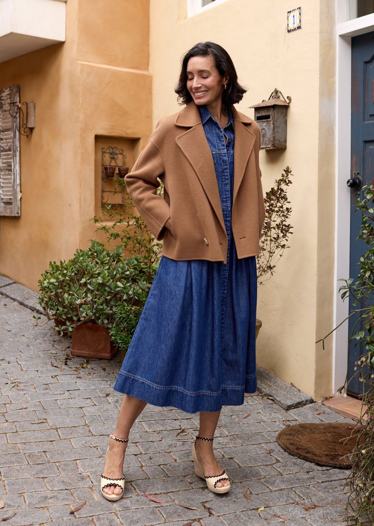 WINSLOW CROP JACKET - CAMEL