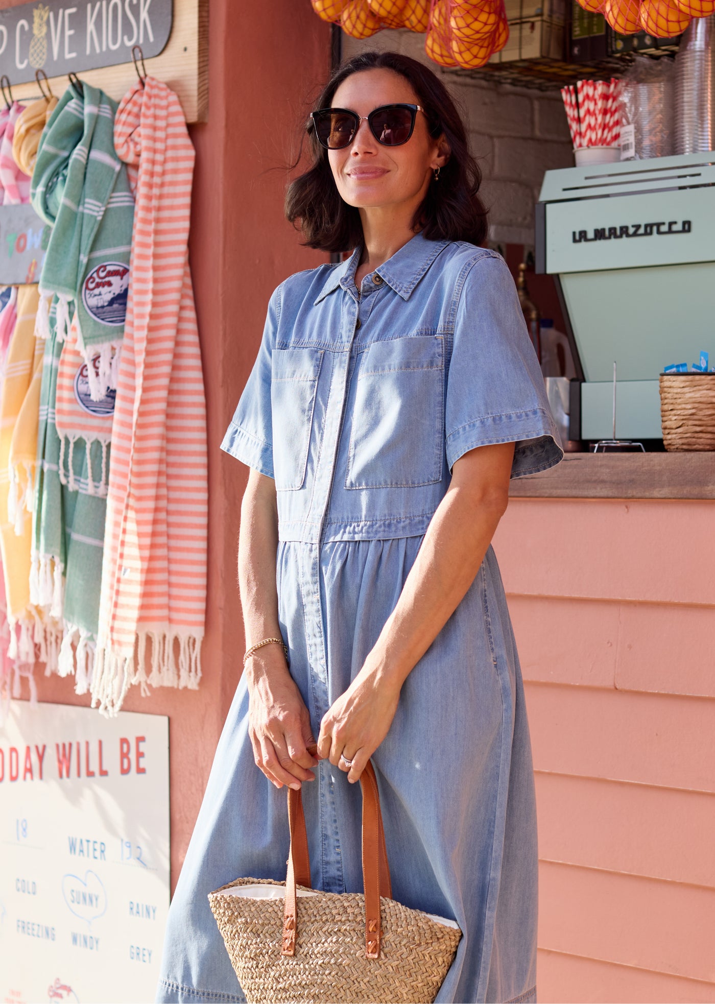 JAGGER CHAMBRAY DRESS - PETITE