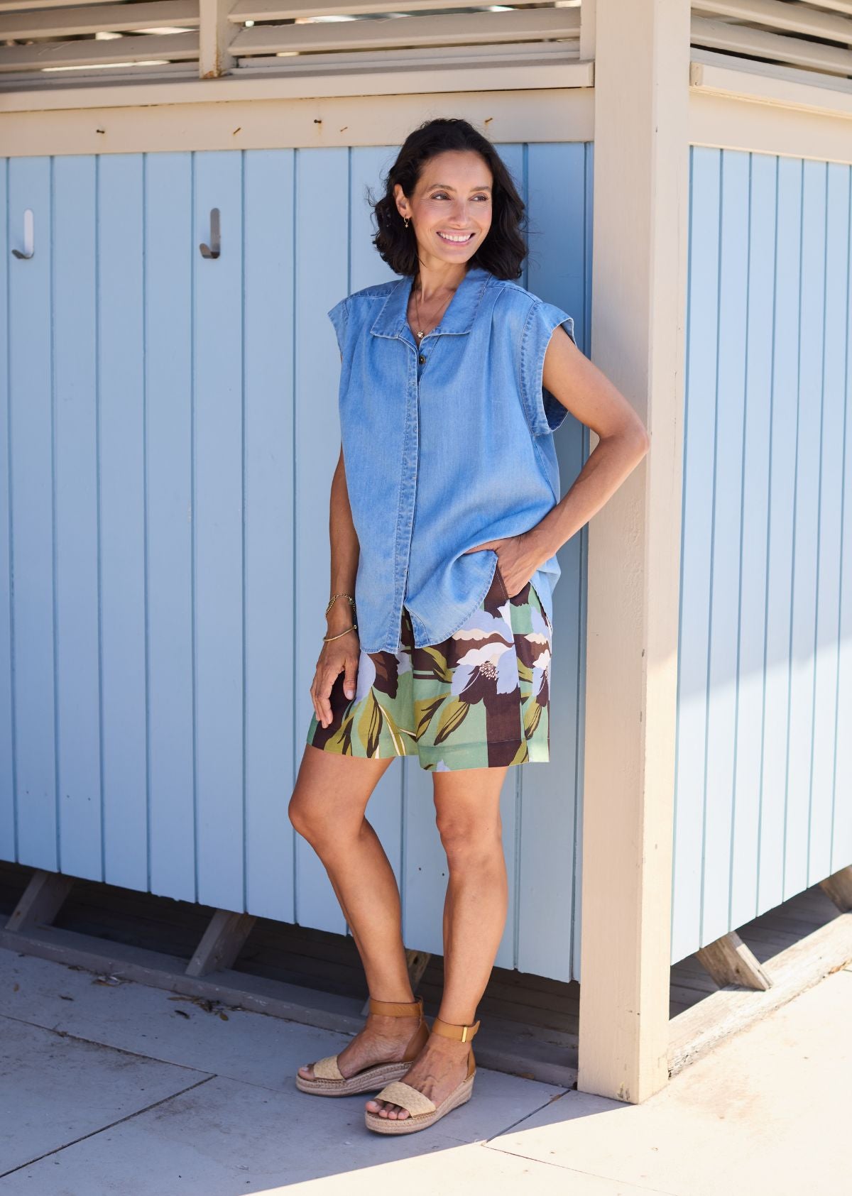 ANNIE LIGHT DENIM SHIRT