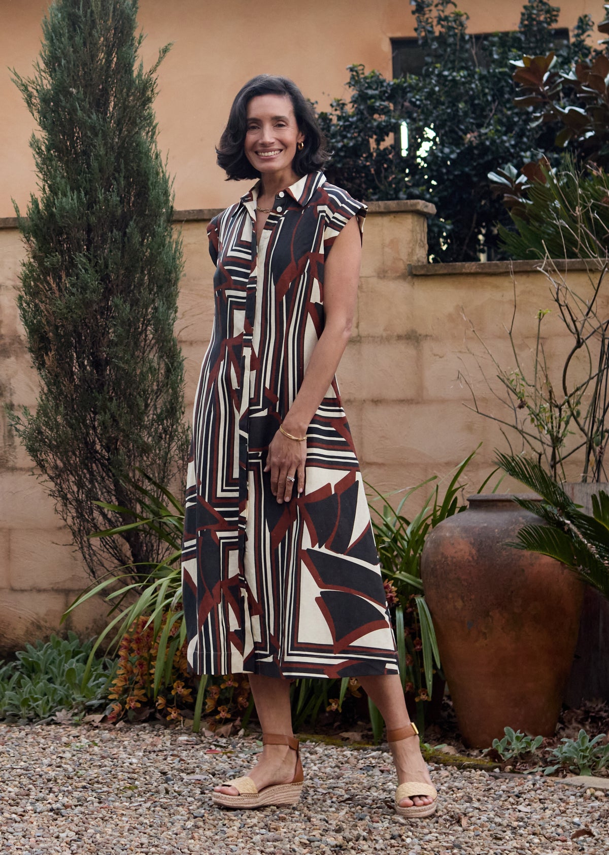 SAVANNAH SHIRTDRESS - INES PRINT