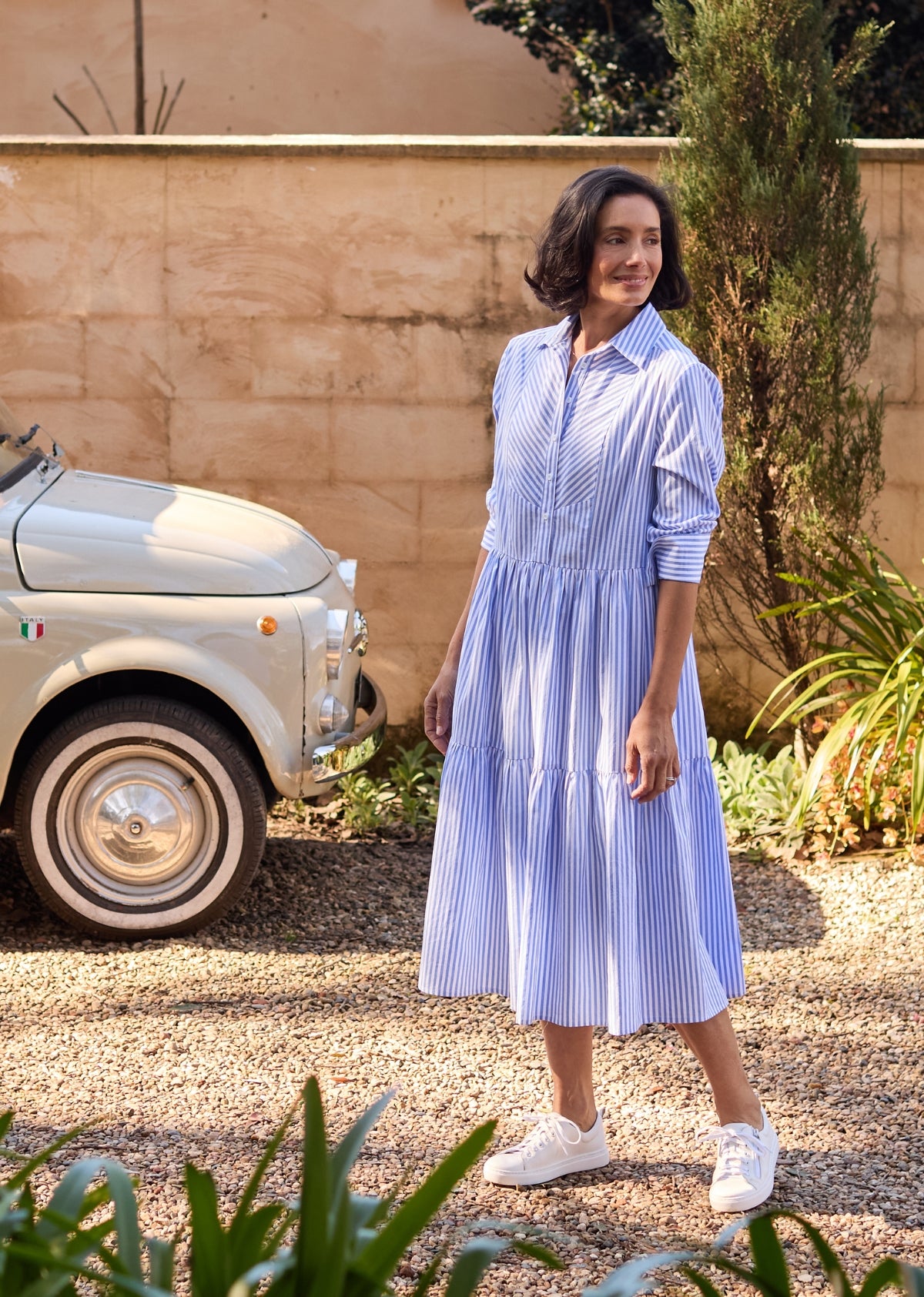 JASMINE SHIRTDRESS - SKY BLUE - PETITE
