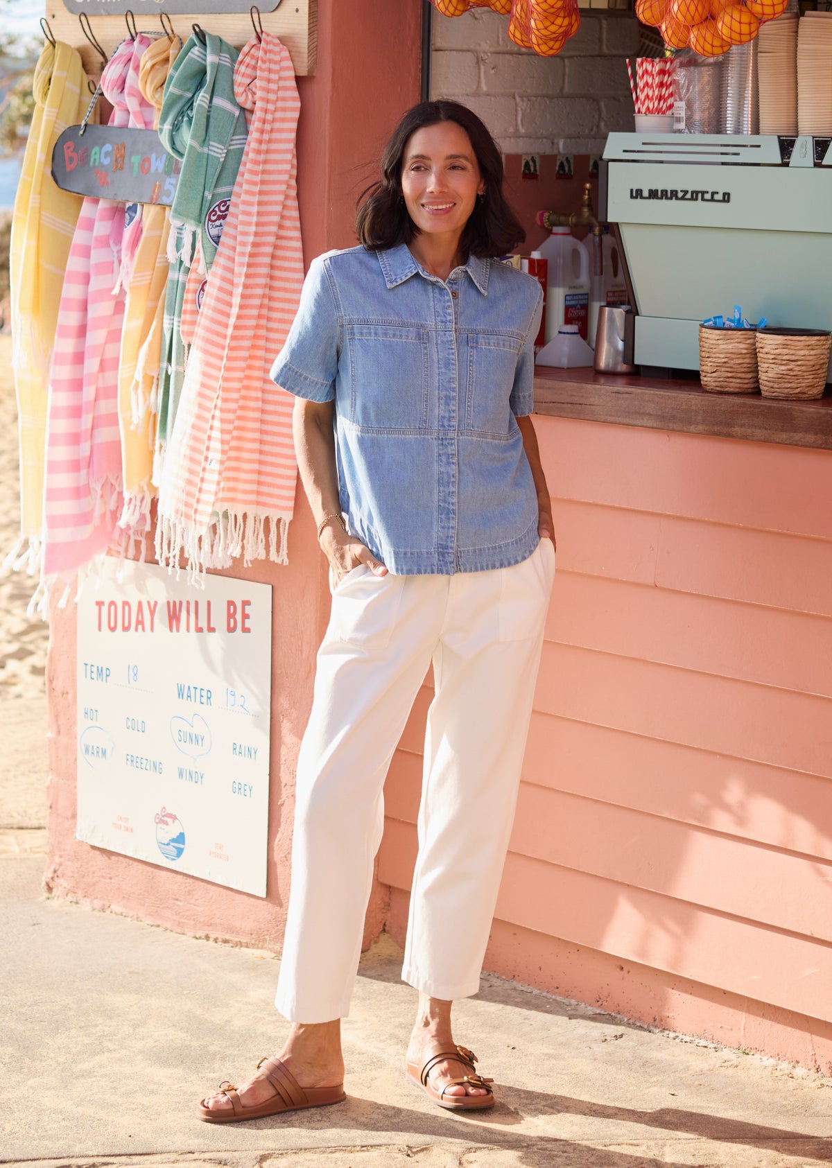 SADIE DENIM SHIRT - LIGHT BLUE