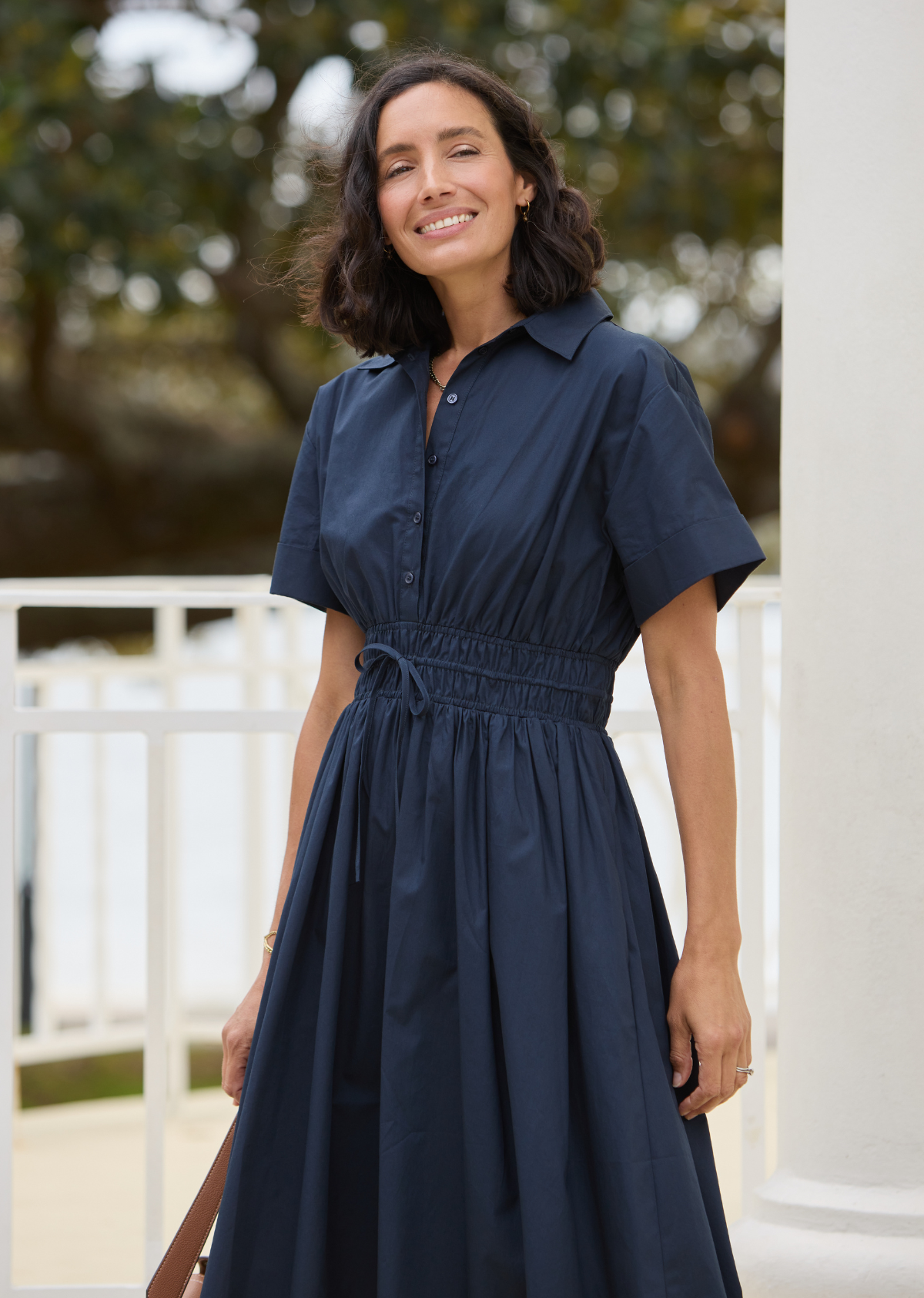 MINETTE SHIRTDRESS - FRENCH NAVY - PETITE