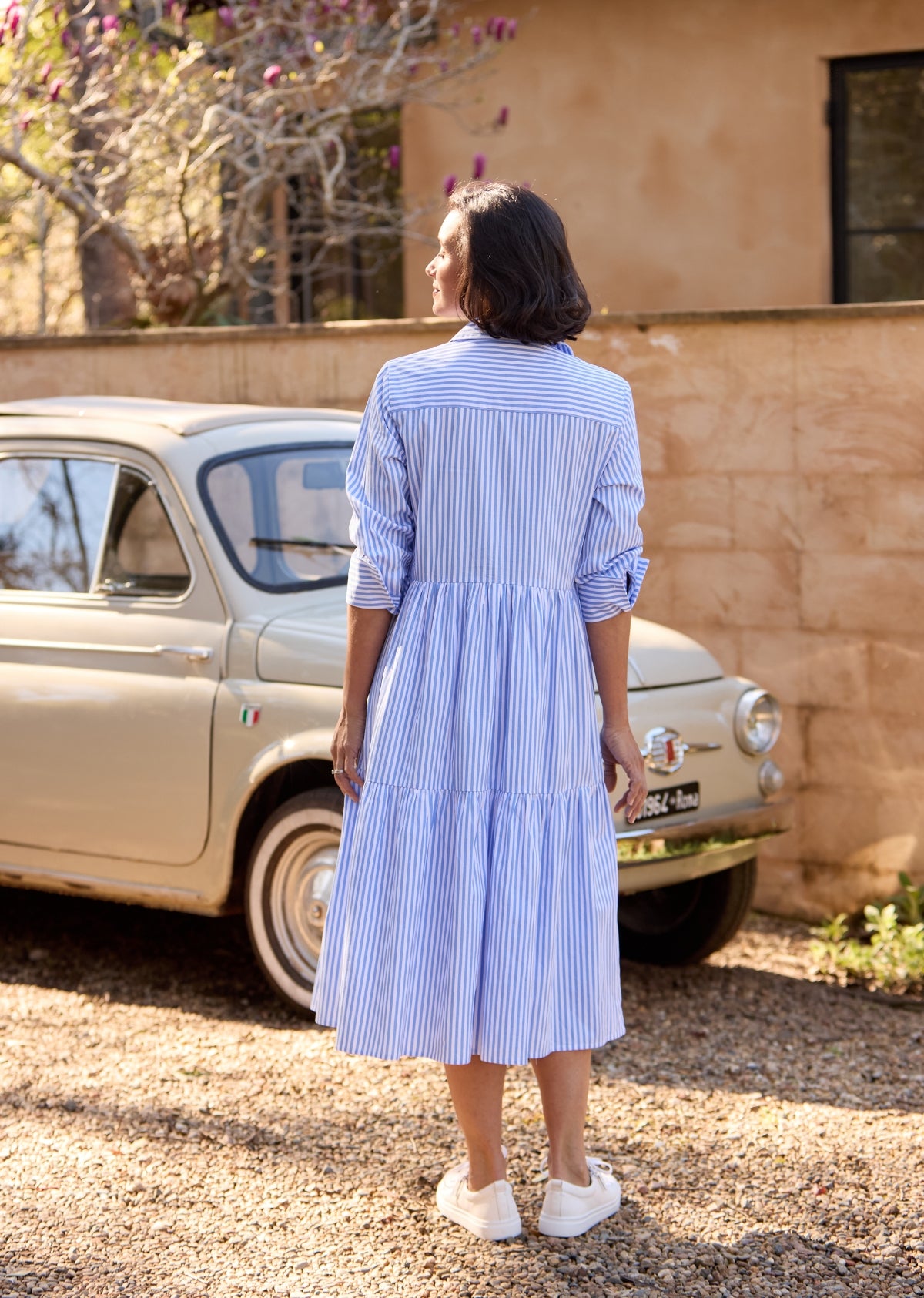JASMINE SHIRTDRESS - SKY BLUE - PETITE