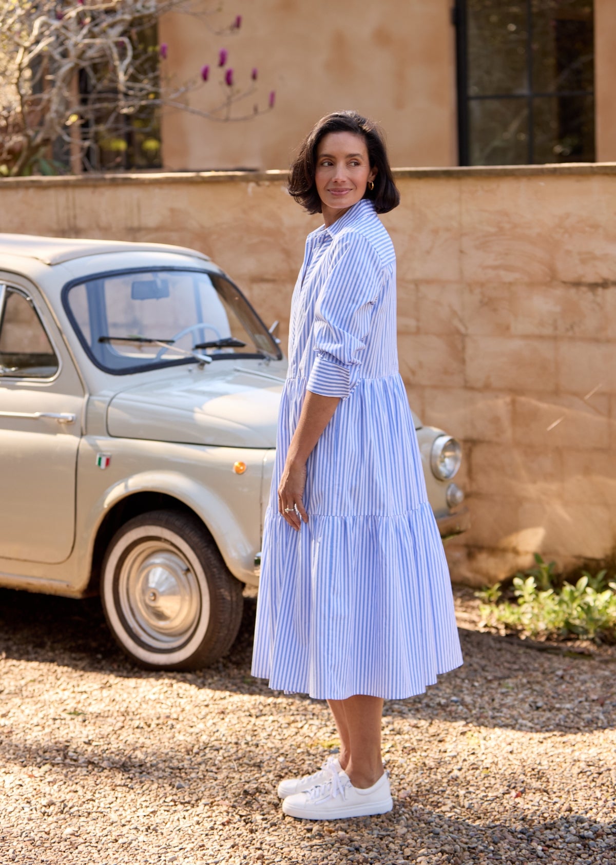 JASMINE SHIRTDRESS - SKY BLUE - PETITE