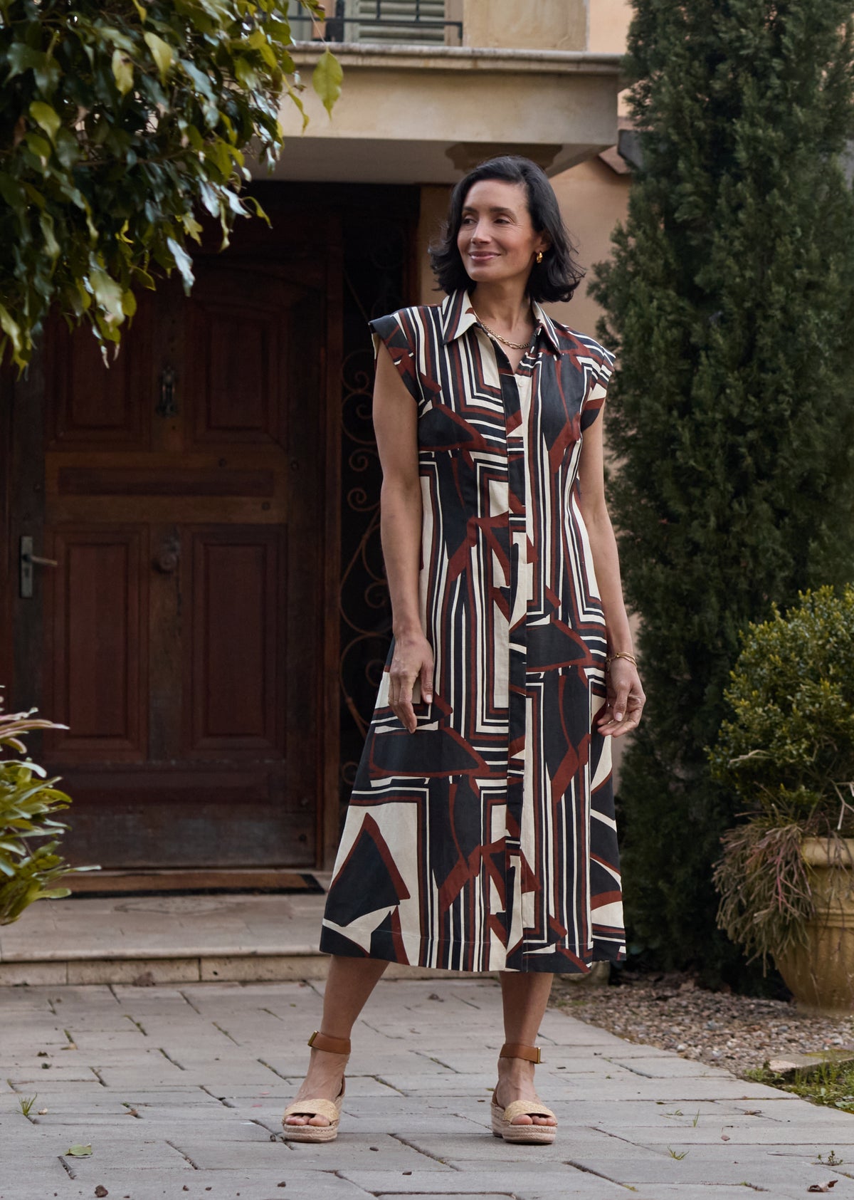 SAVANNAH SHIRTDRESS - INES PRINT