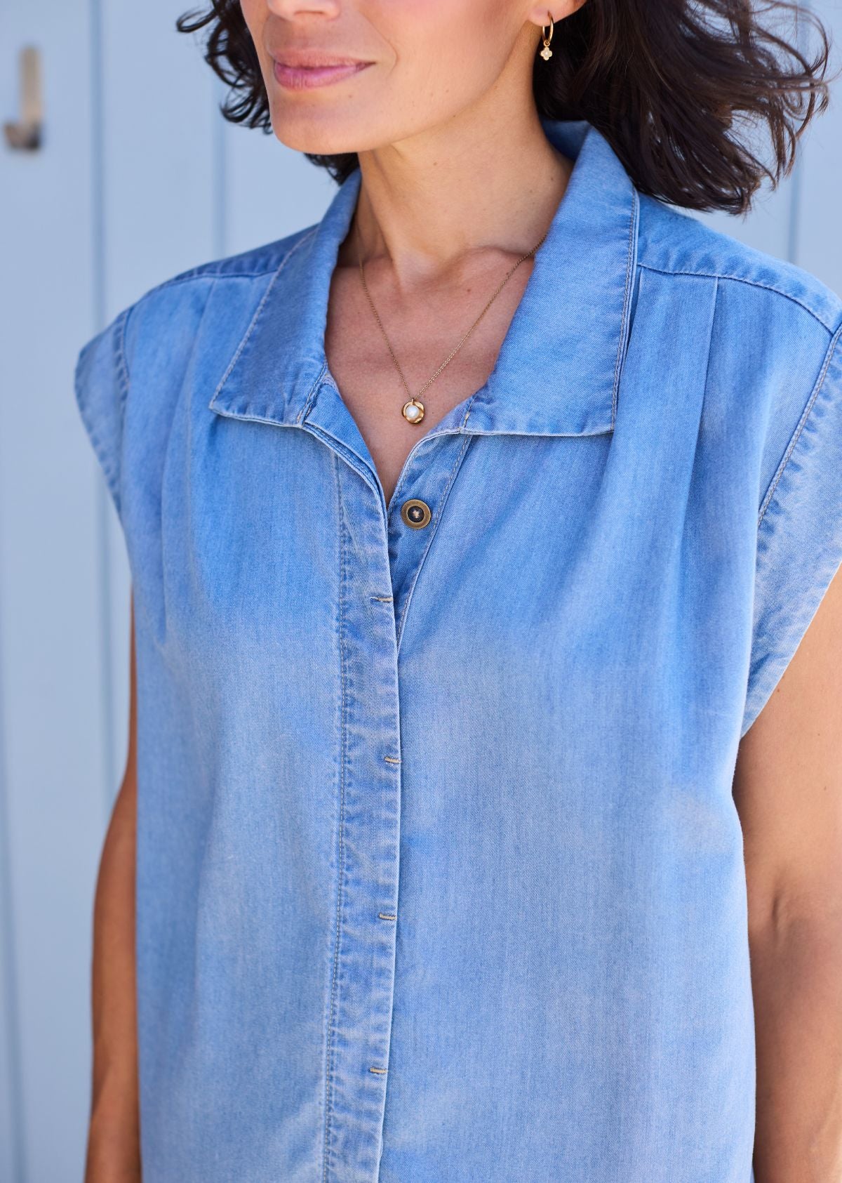 ANNIE LIGHT DENIM SHIRT