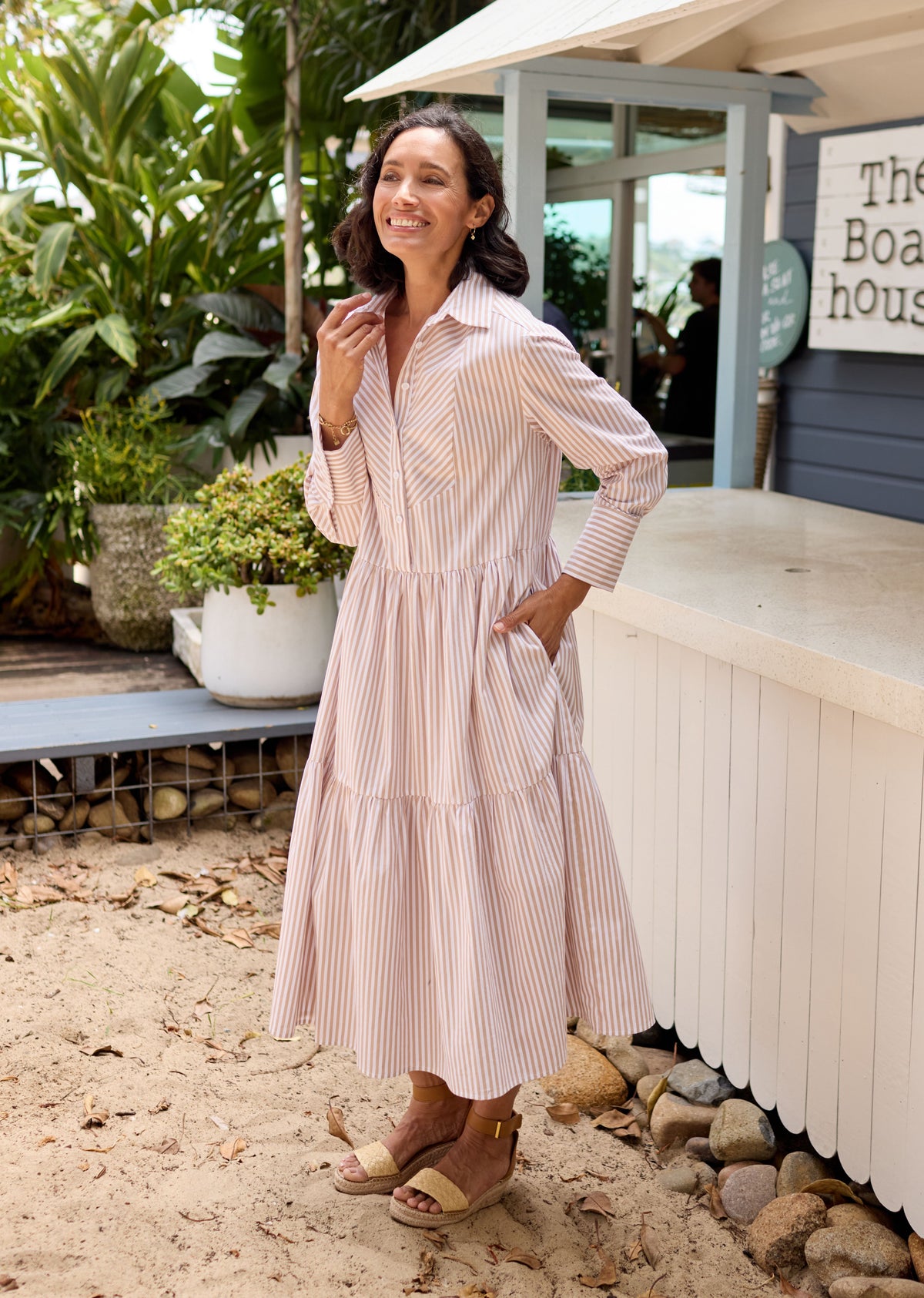 JASMINE SHIRTDRESS - SAND