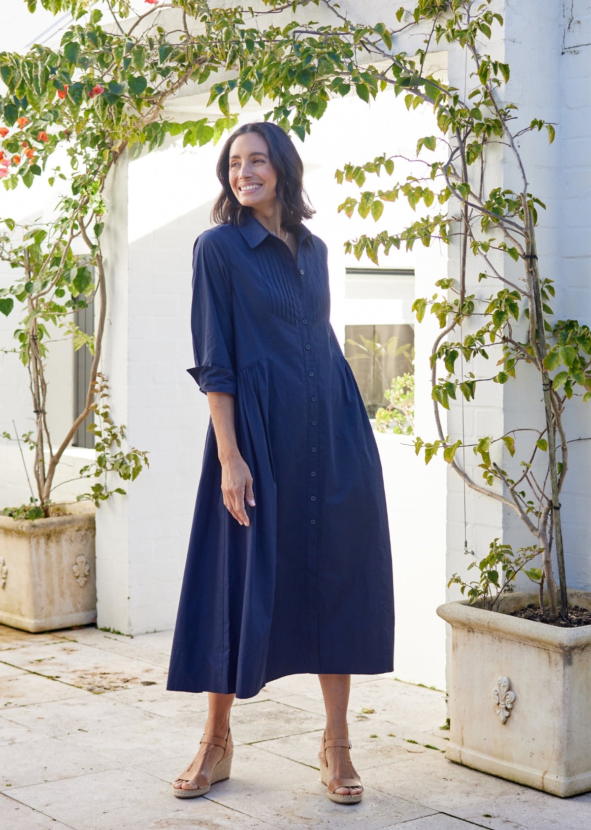 SUSIE SHIRTDRESS - FRENCH NAVY