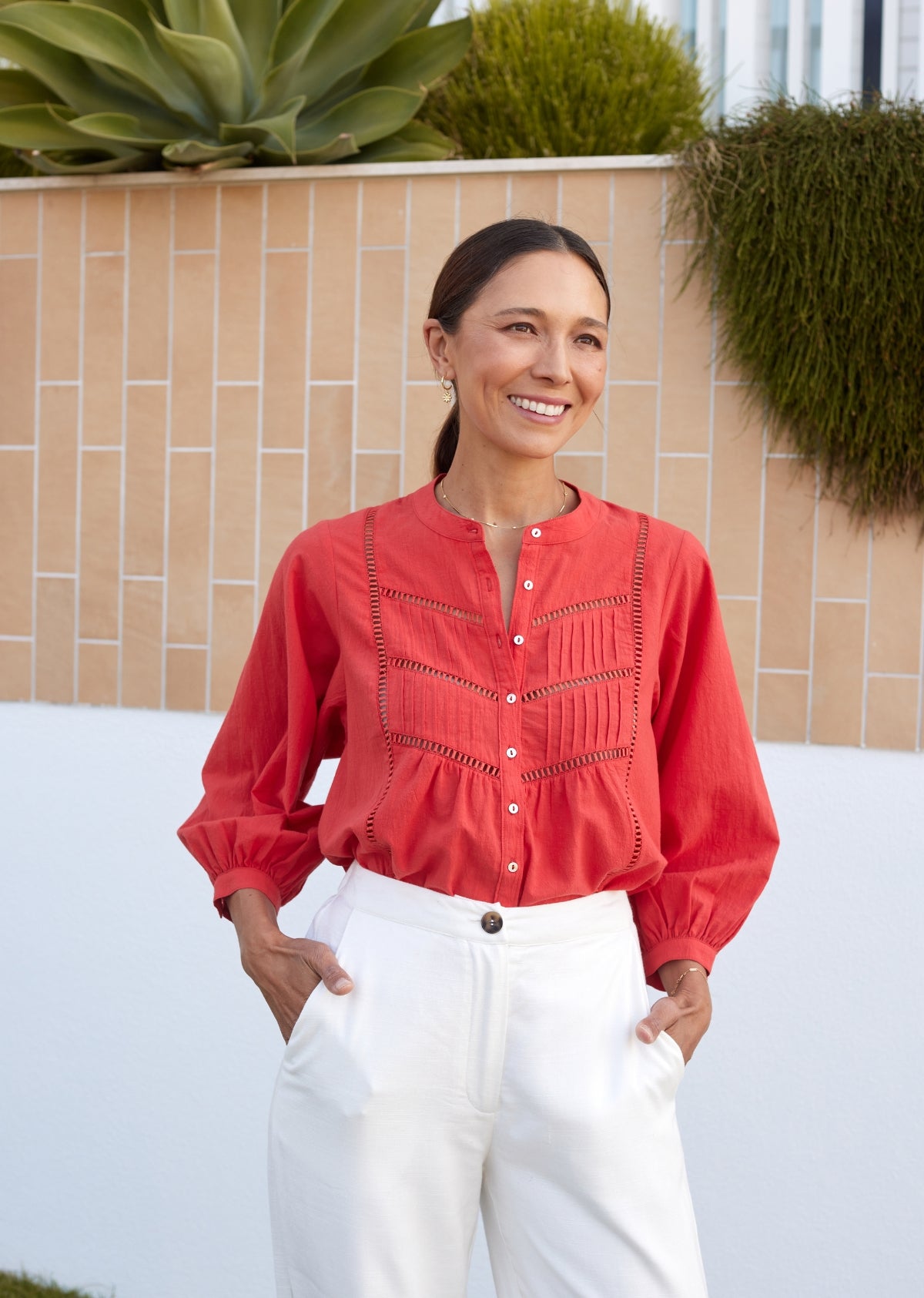 PALOMA SHIRT - TOMATO