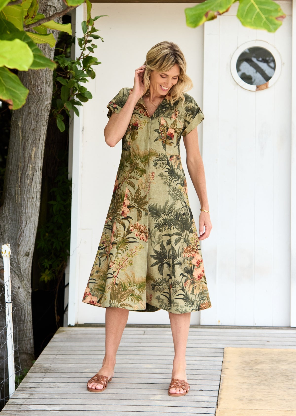 SABINE SHIRTDRESS - ISOLA PRINT