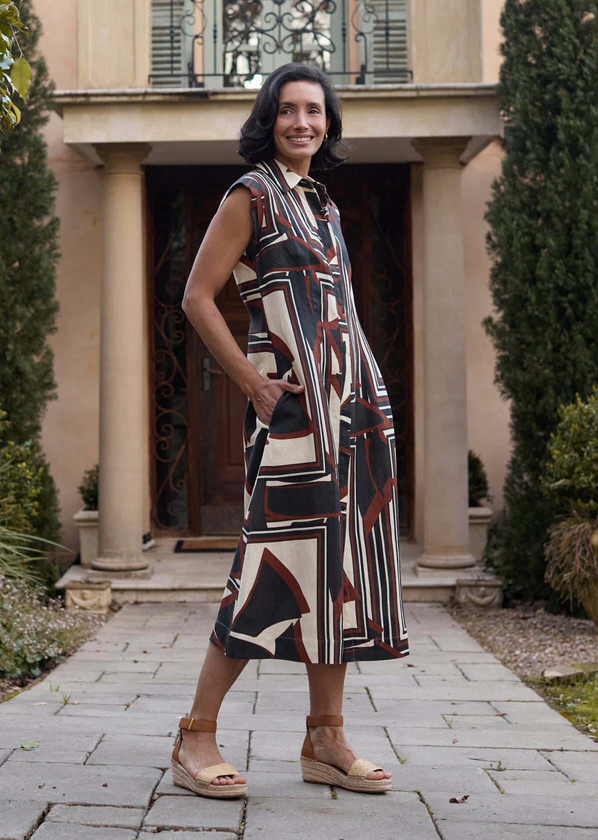 SAVANNAH SHIRTDRESS - INES PRINT