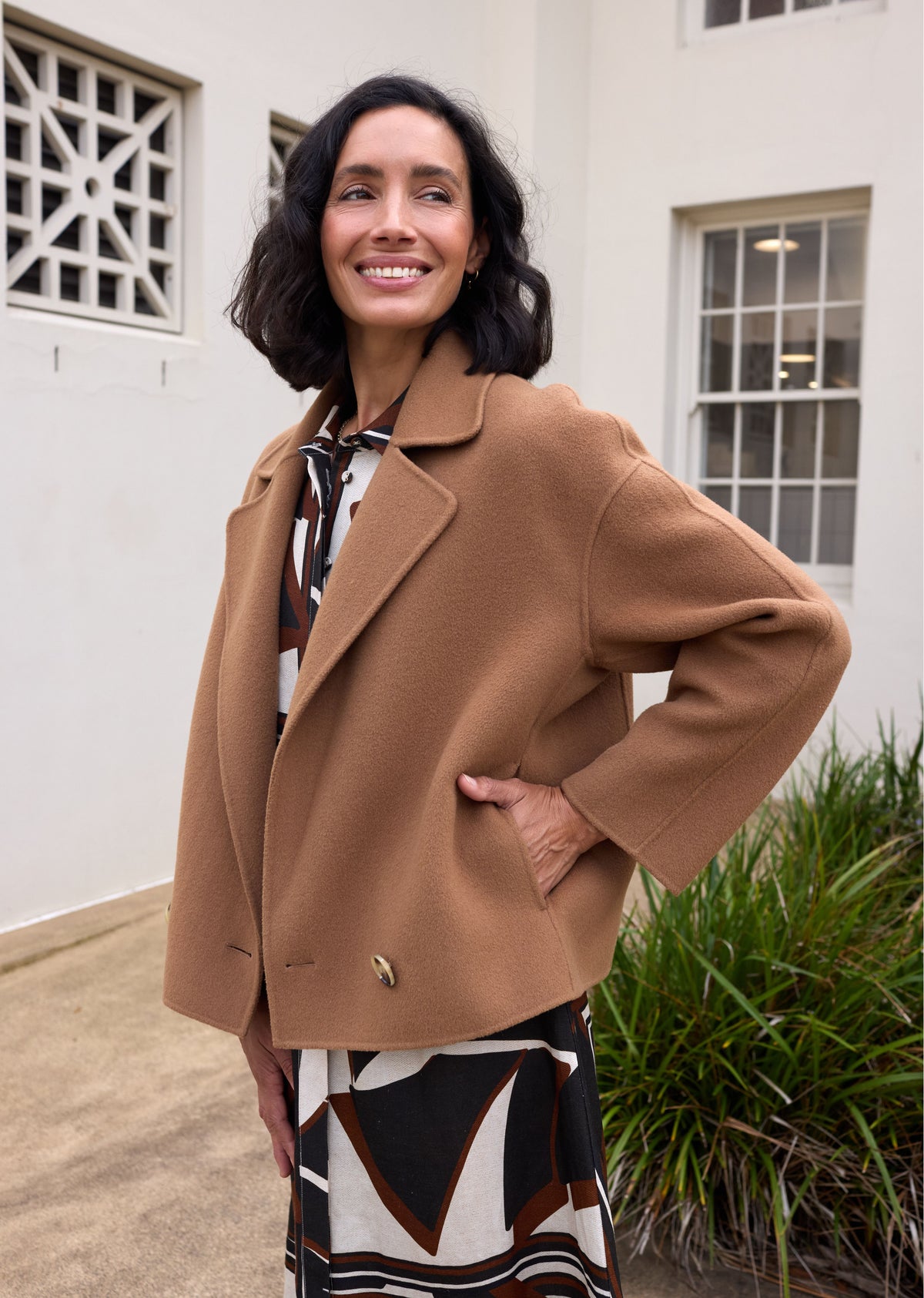 WINSLOW CROP JACKET - CAMEL