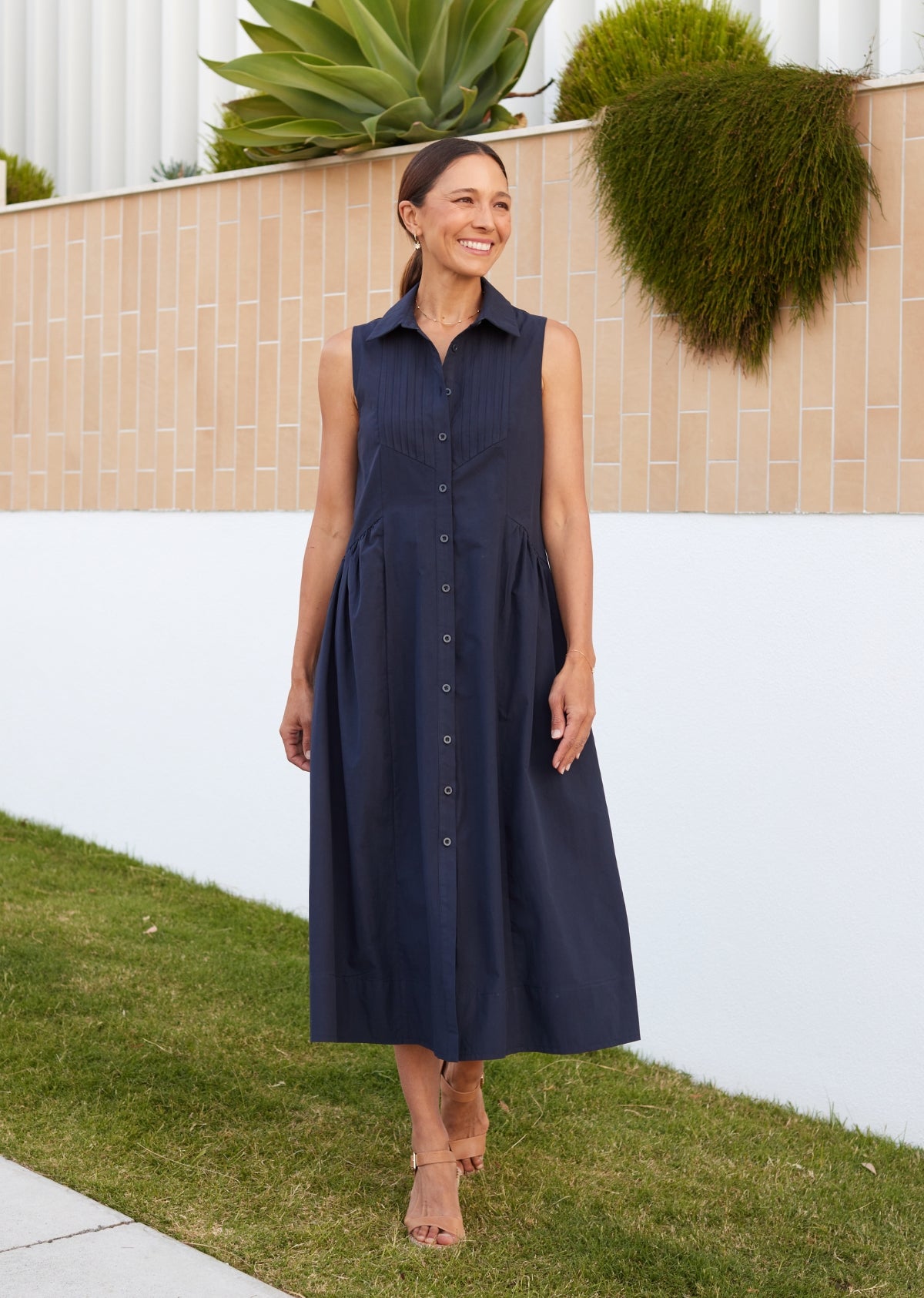 CORINNE SHIRTDRESS - FRENCH NAVY