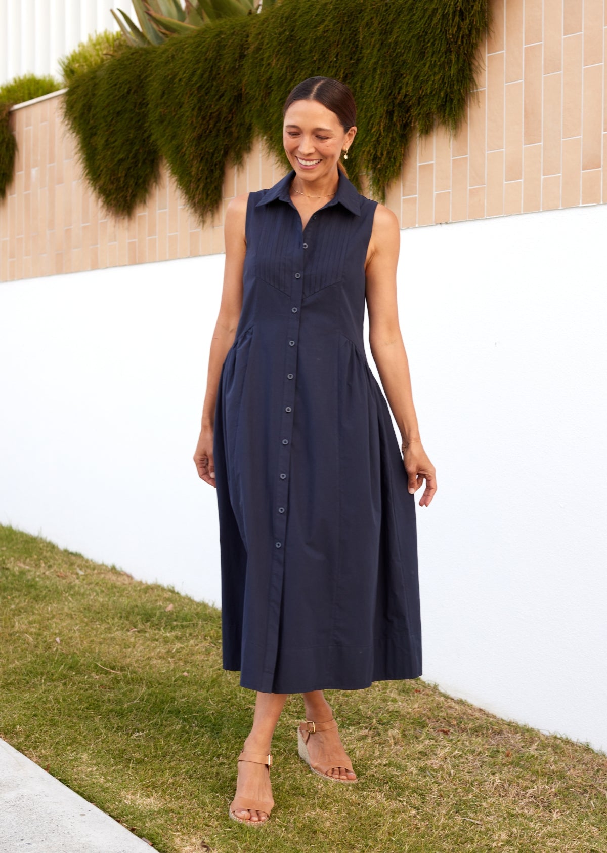 CORINNE SHIRTDRESS - FRENCH NAVY