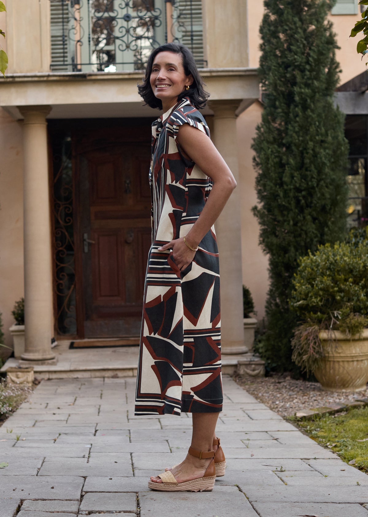 SAVANNAH SHIRTDRESS - INES PRINT