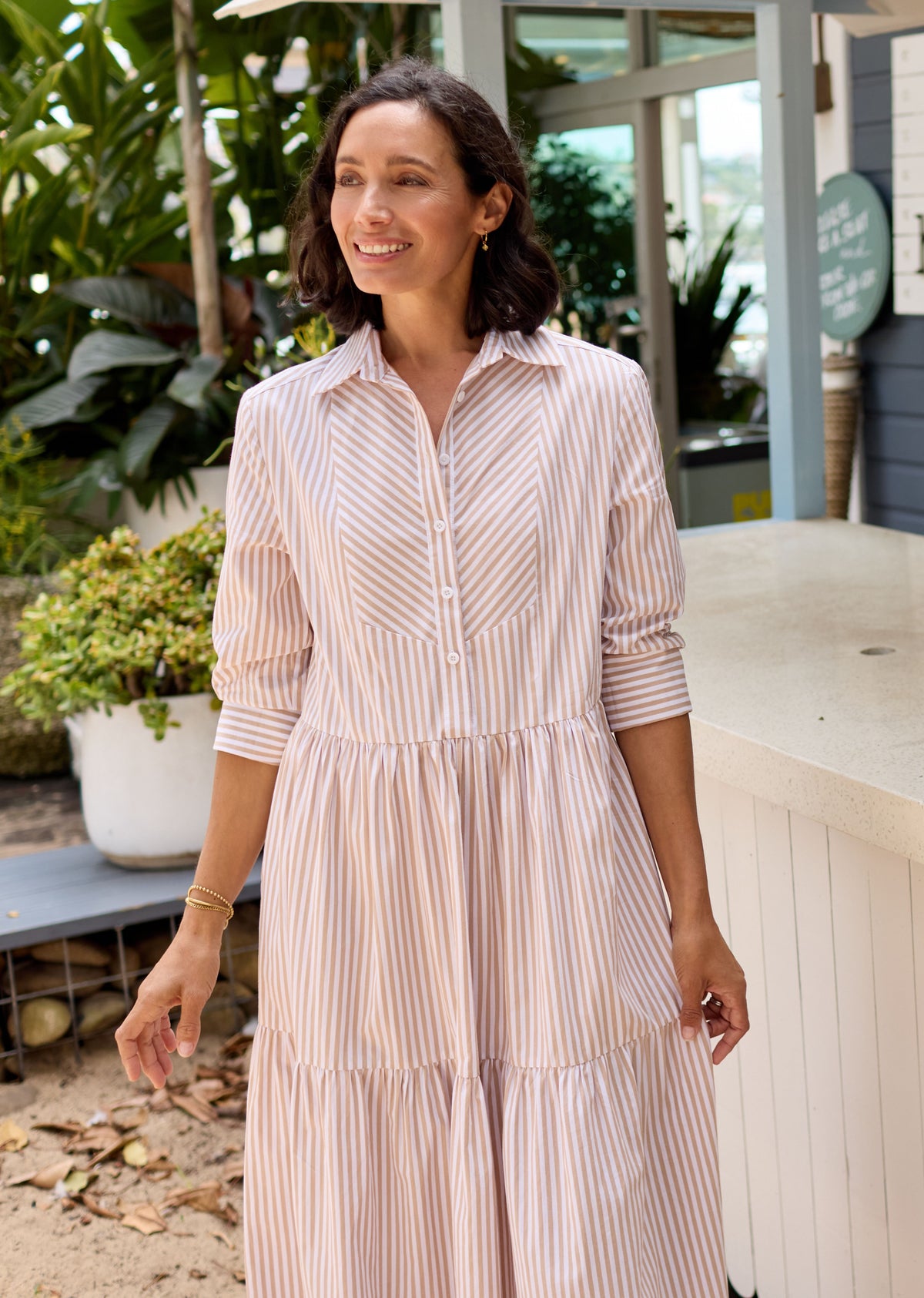 JASMINE SHIRTDRESS - SAND