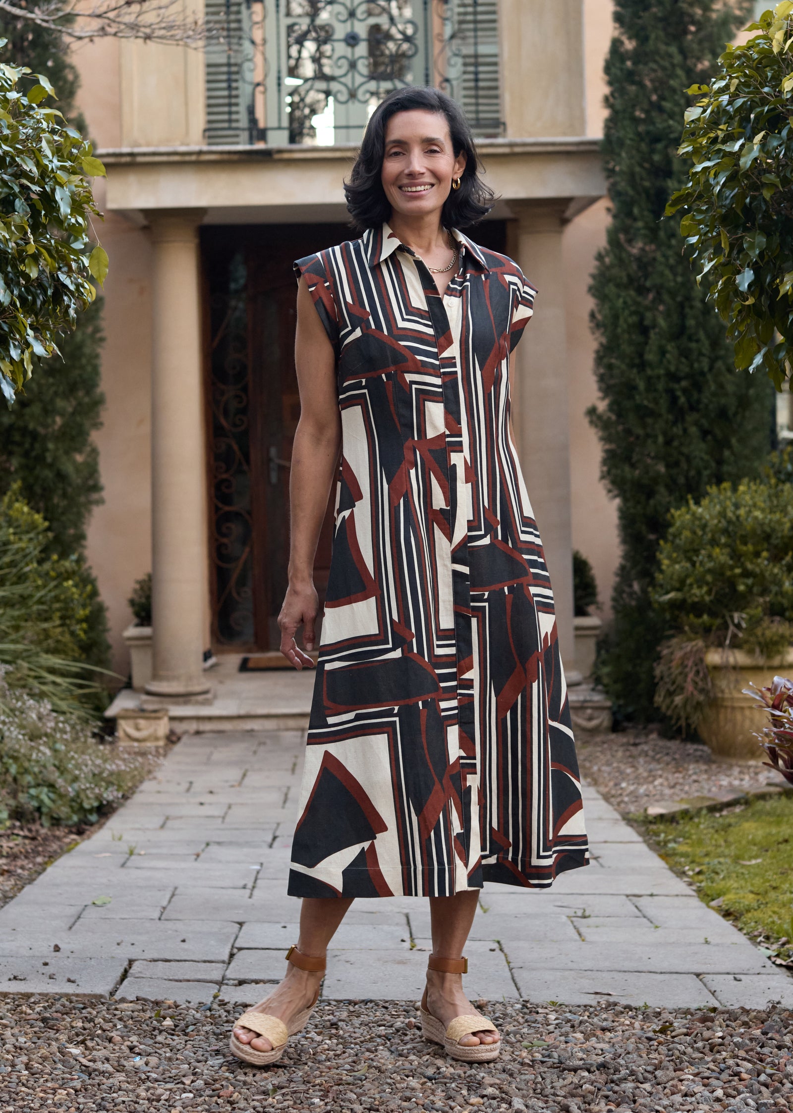 SAVANNAH SHIRTDRESS - INES PRINT