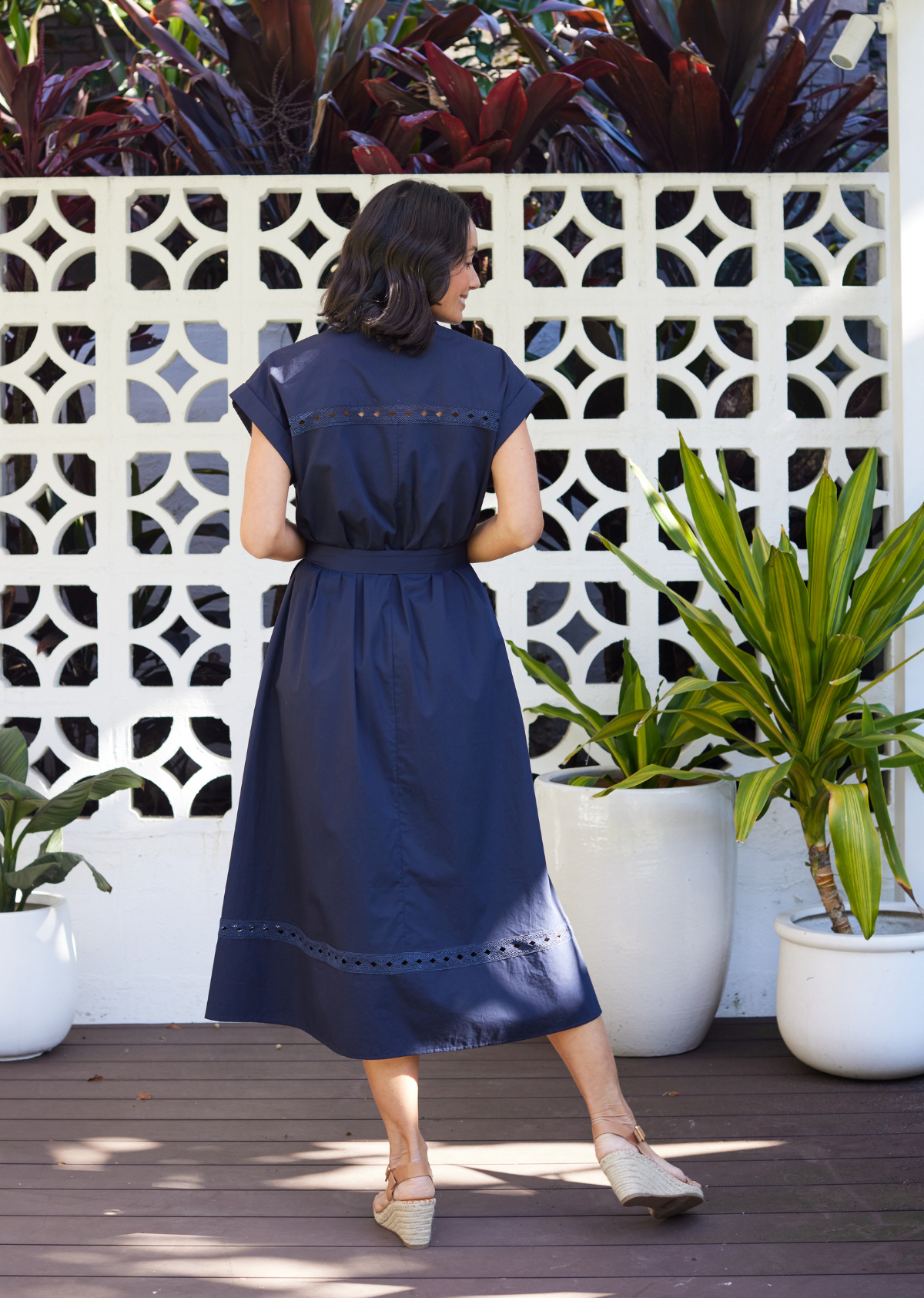 TAHLIA SHIRTDRESS - FRENCH NAVY