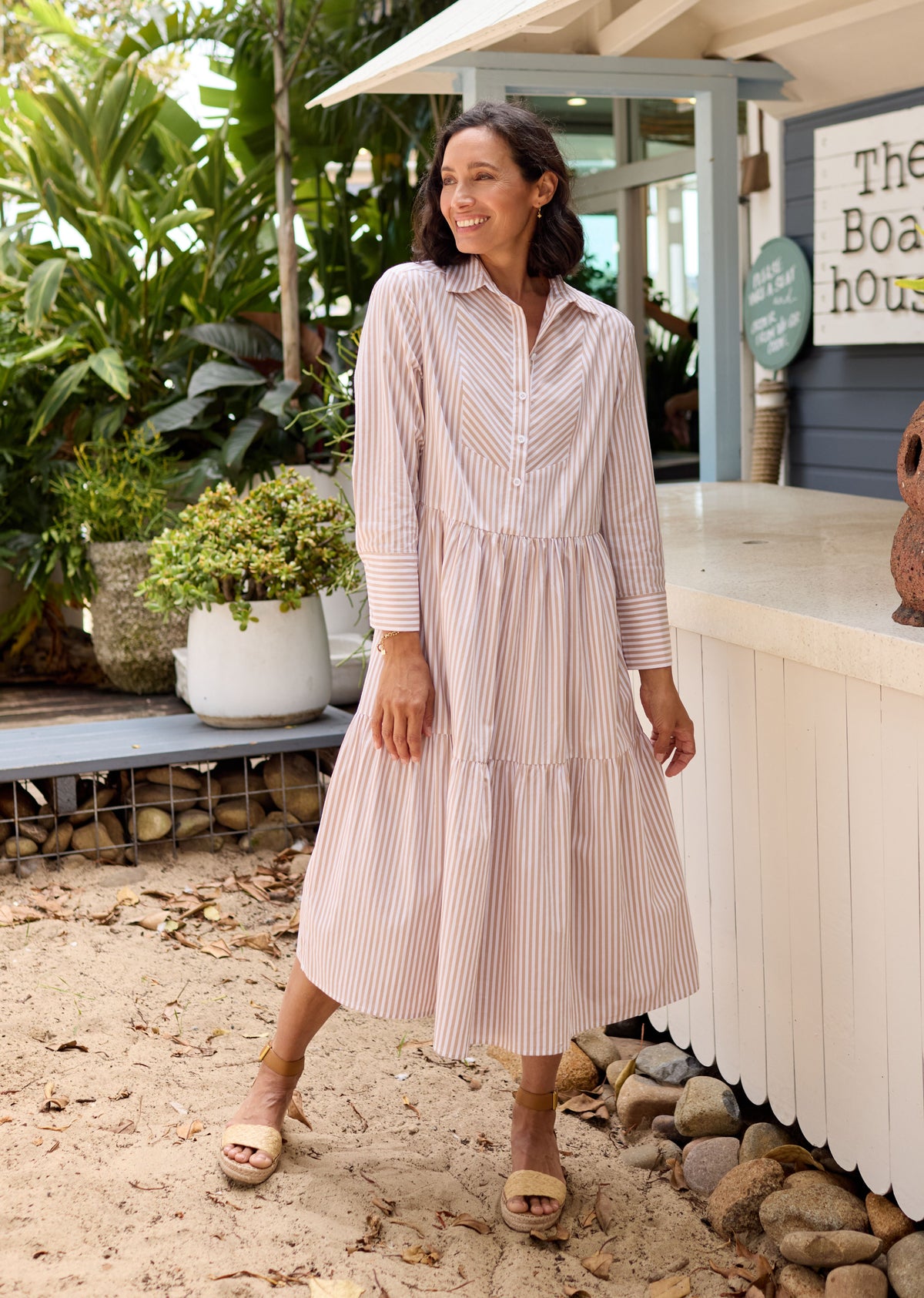 JASMINE SHIRTDRESS - SAND