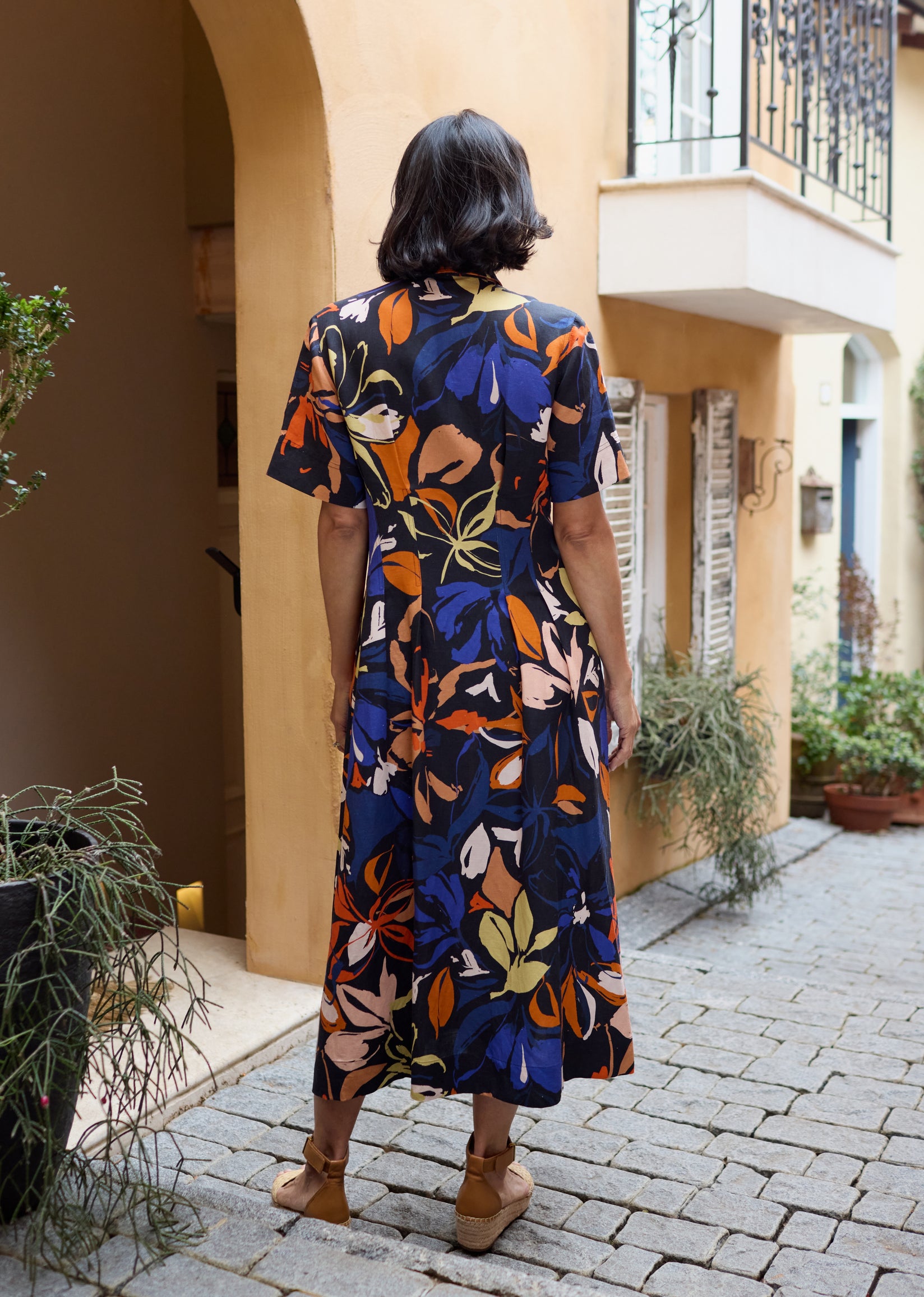 CLEO MIDI DRESS - MAISIE PRINT - PETITE