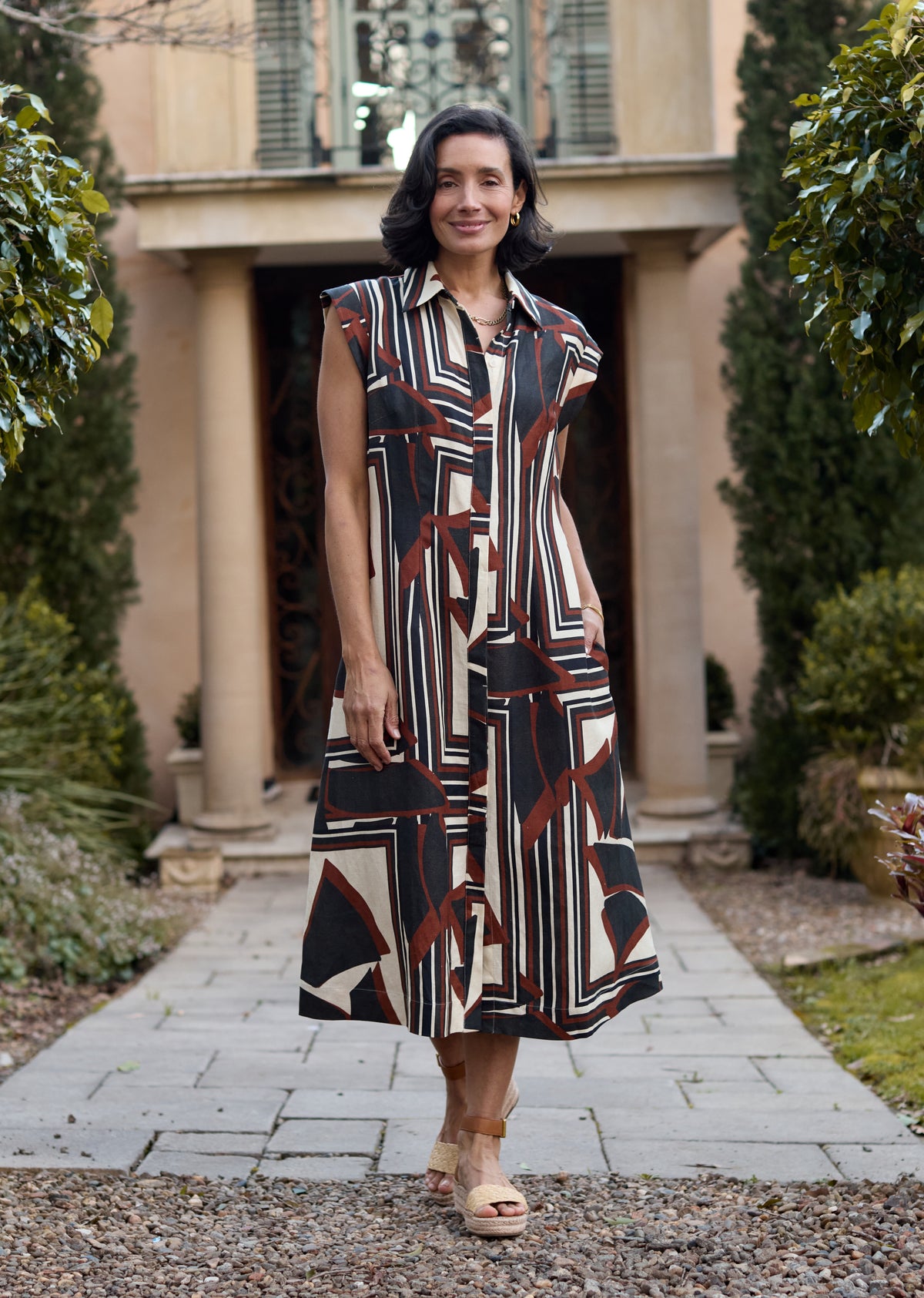 SAVANNAH SHIRTDRESS - INES PRINT