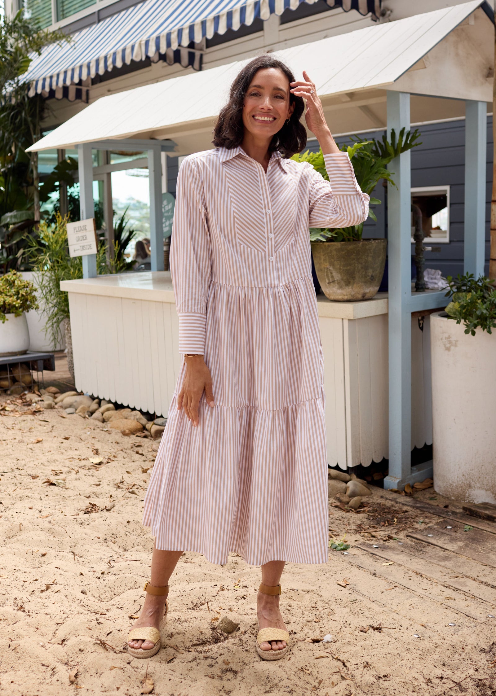 JASMINE SHIRTDRESS - SAND