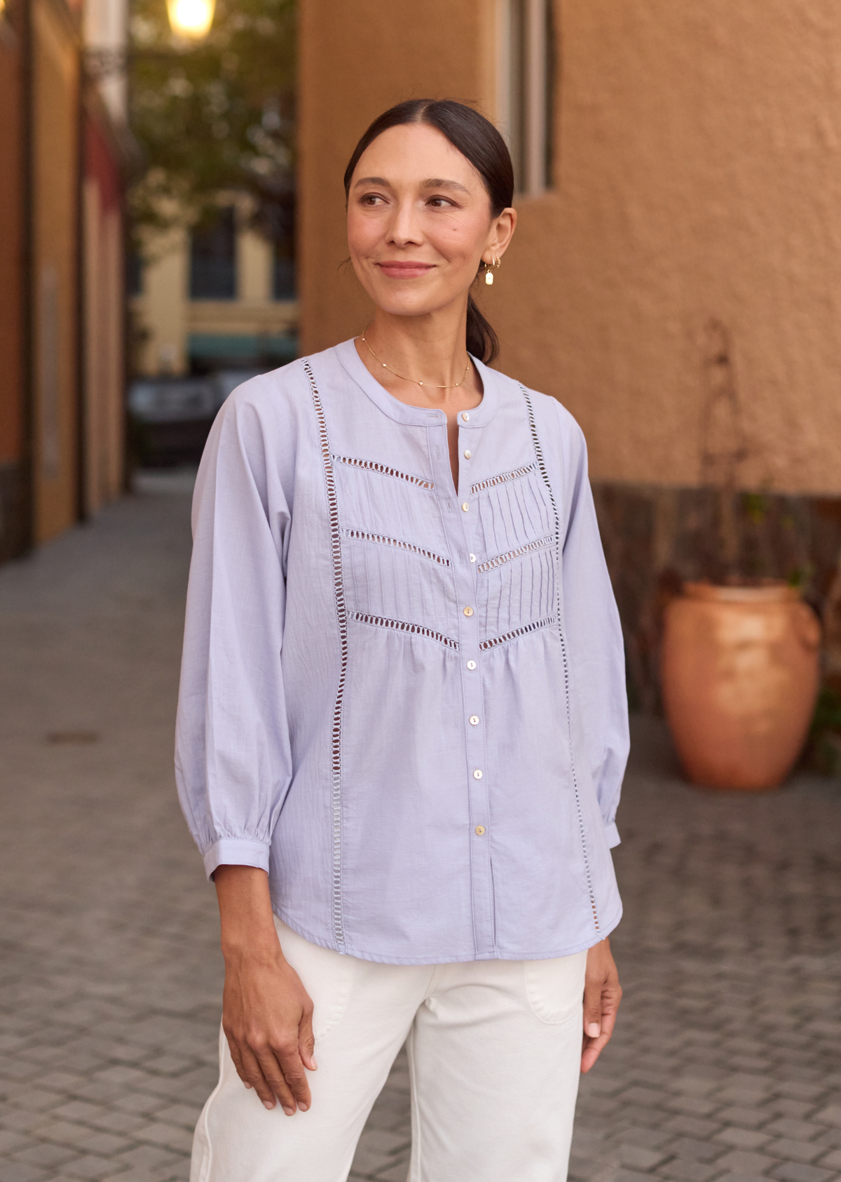 PALOMA SHIRT - CORNFLOWER