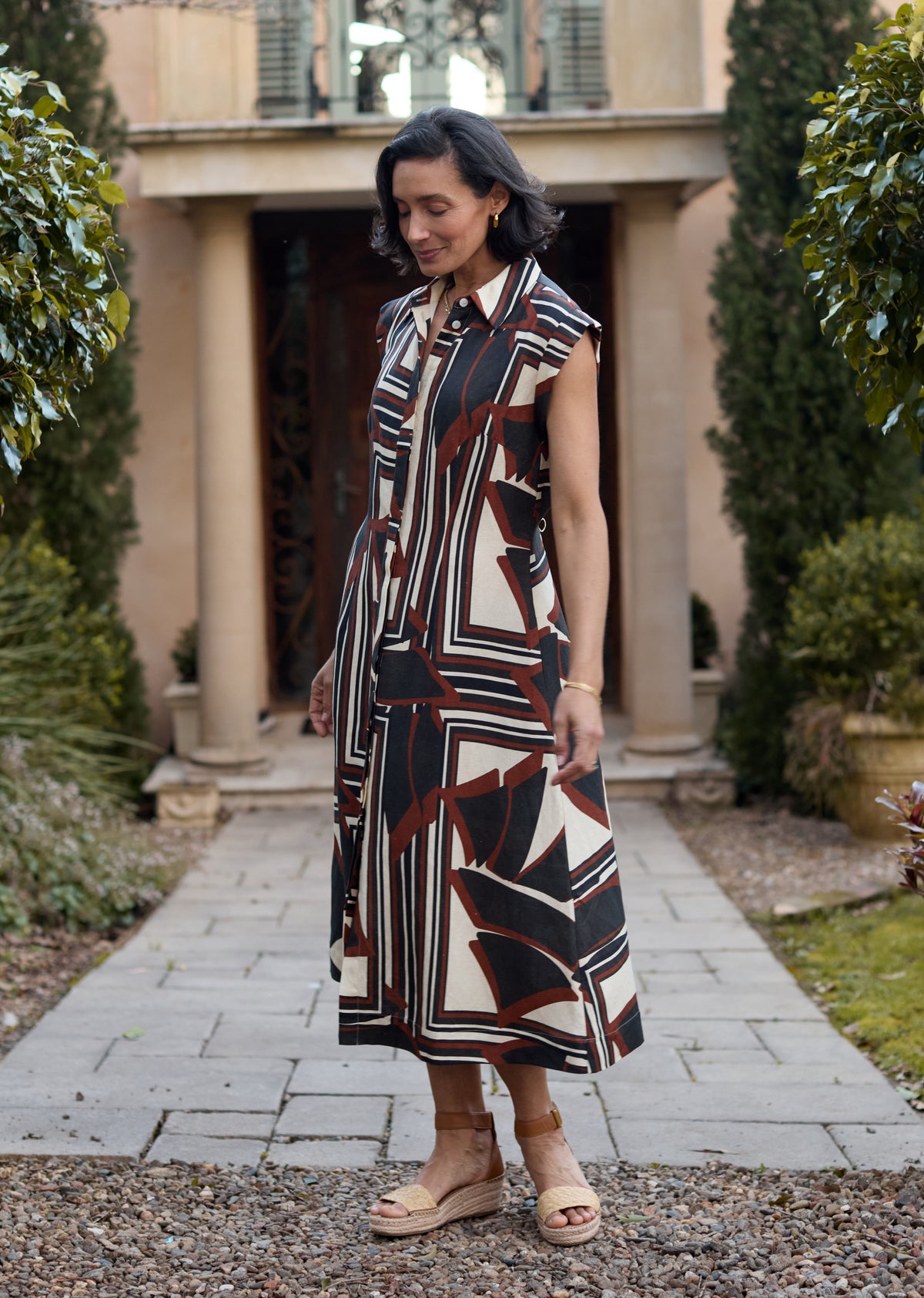 SAVANNAH SHIRTDRESS - INES PRINT