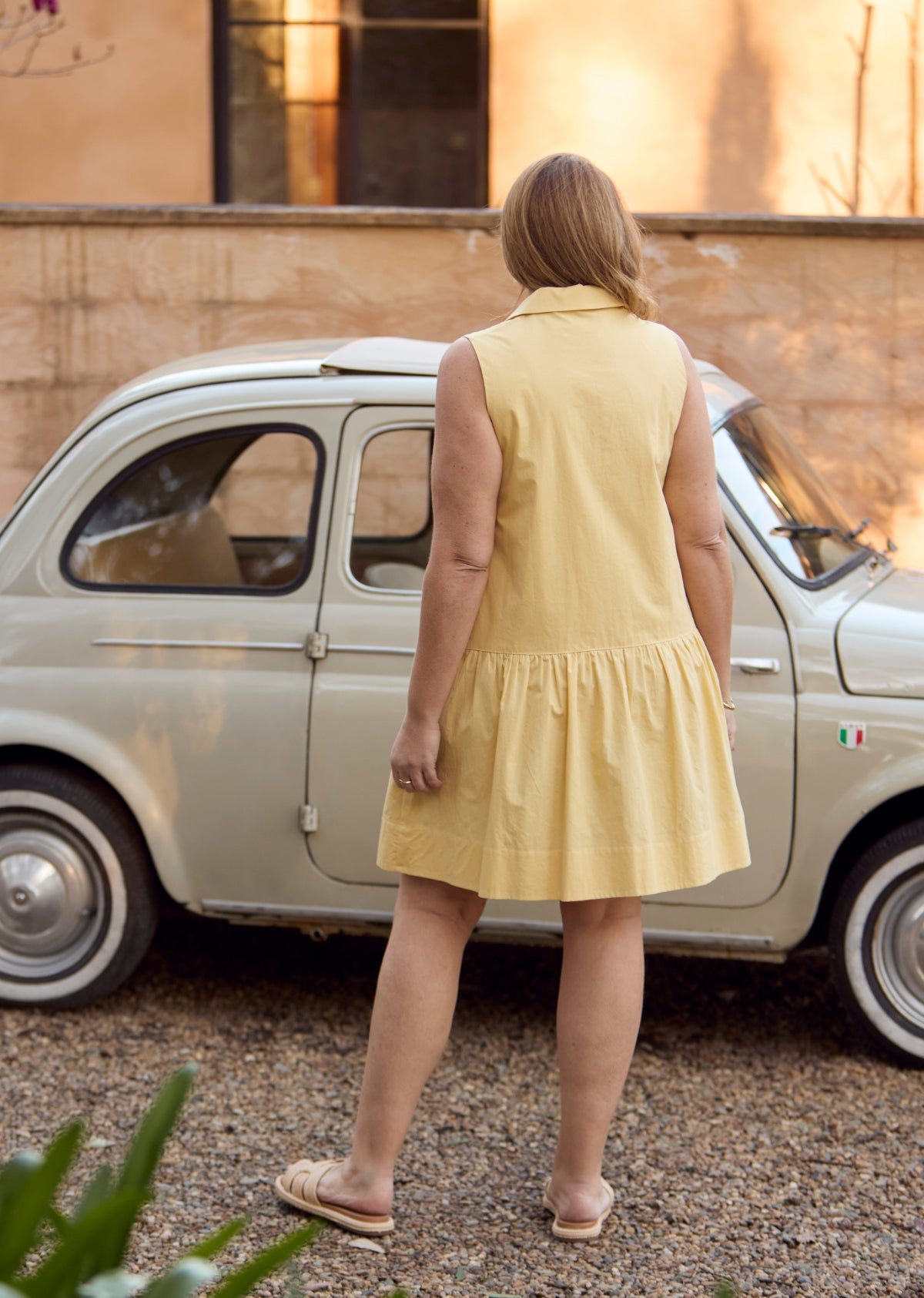 CORINNE MINI DRESS - LEMON