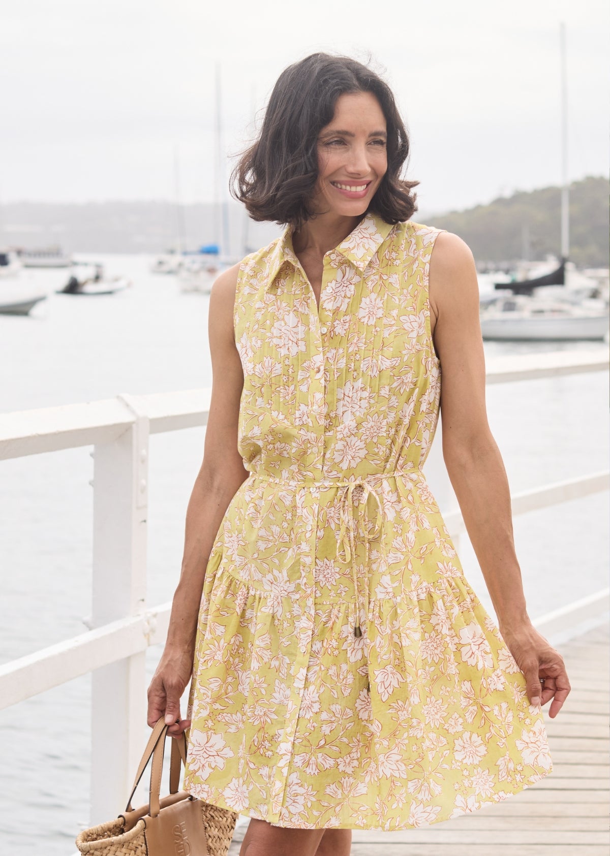 CORINNE MINI DRESS - HAVANA PRINT