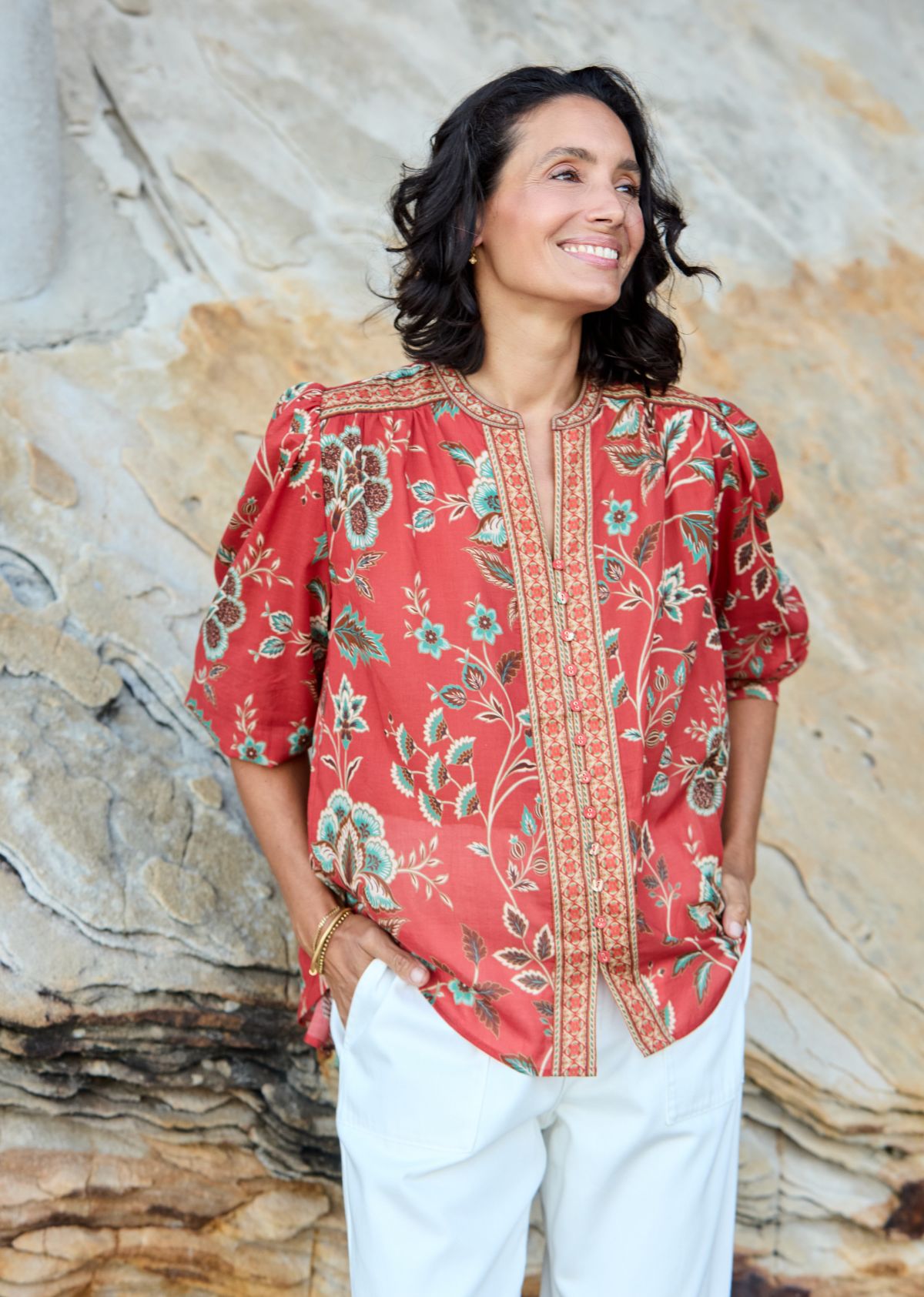CATALINA BLOUSE - POSEY PRINT