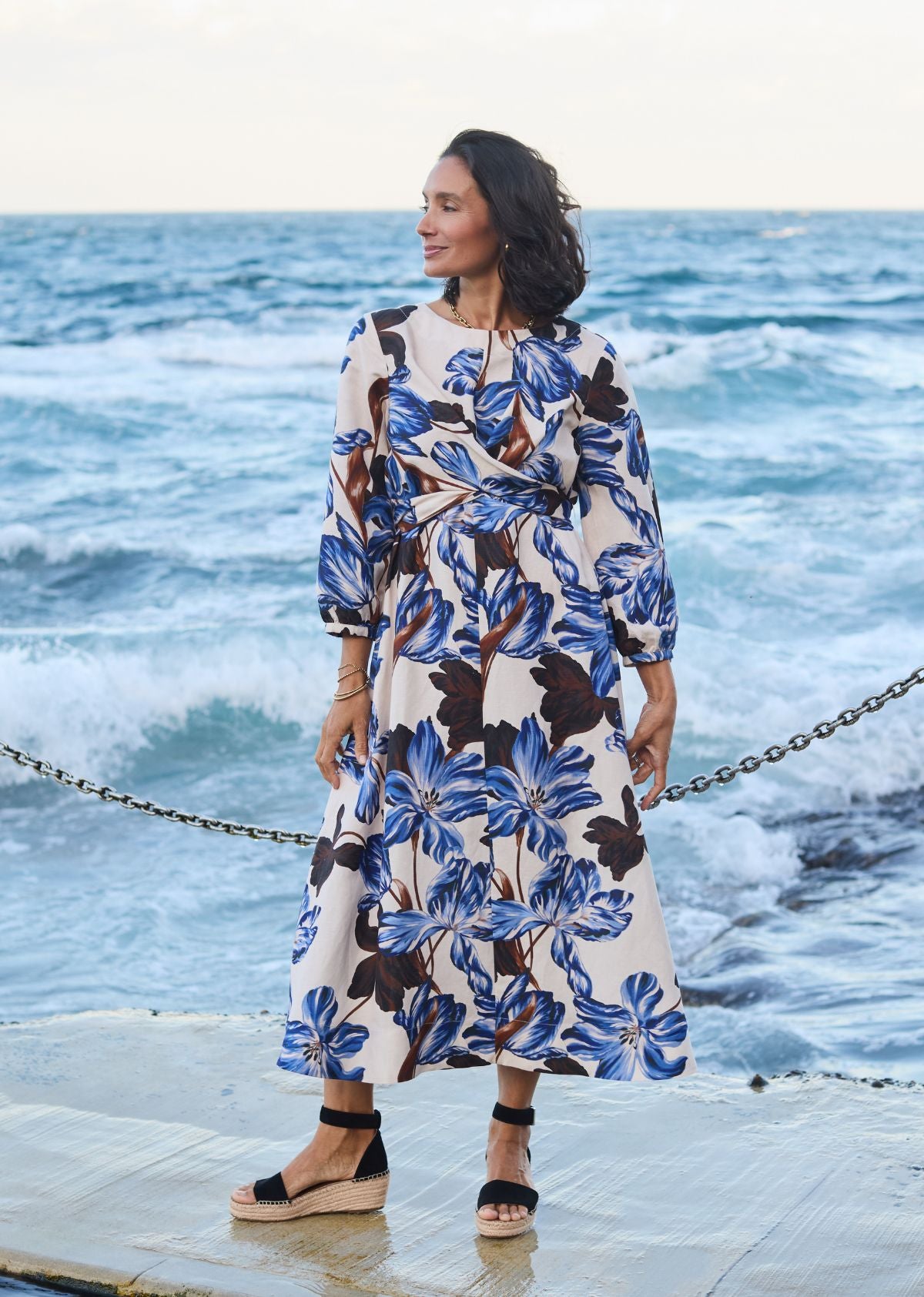 HARRIET MIDI DRESS - DELPHINE PRINT