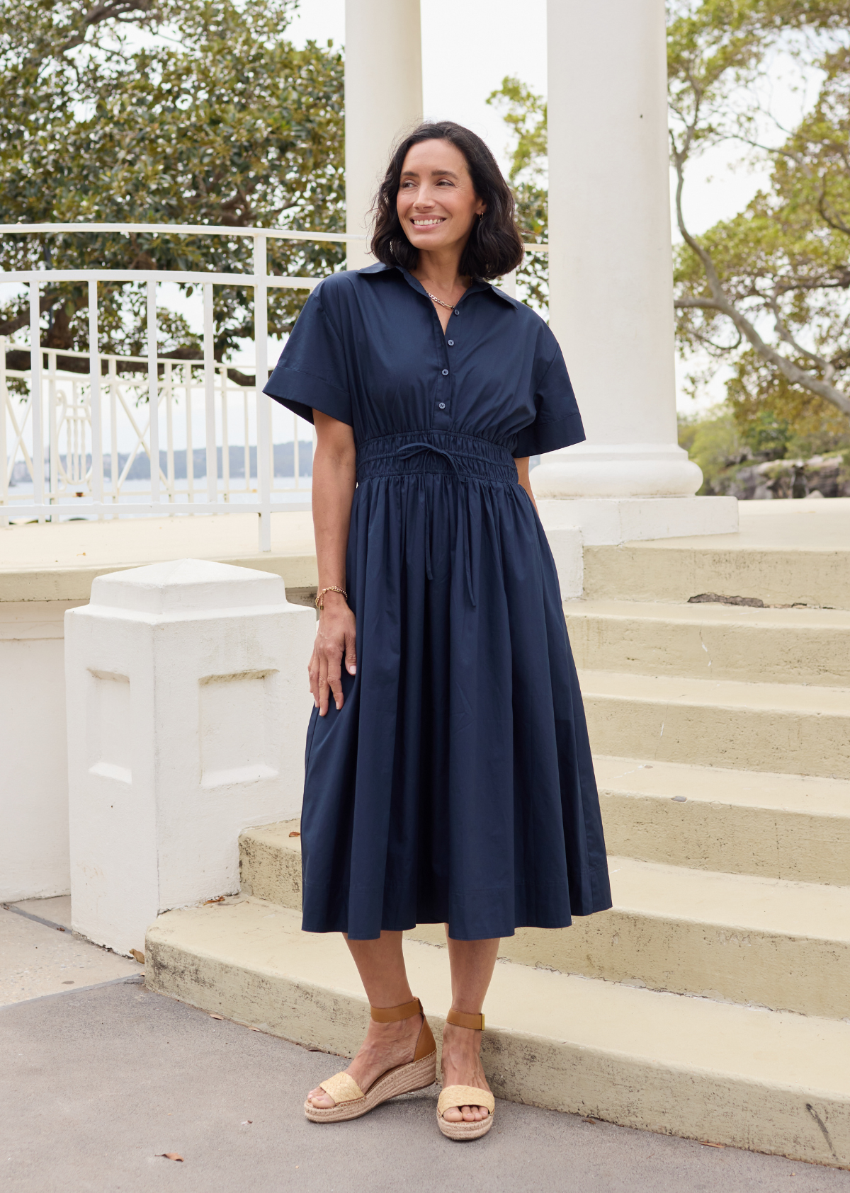 MINETTE SHIRTDRESS - FRENCH NAVY