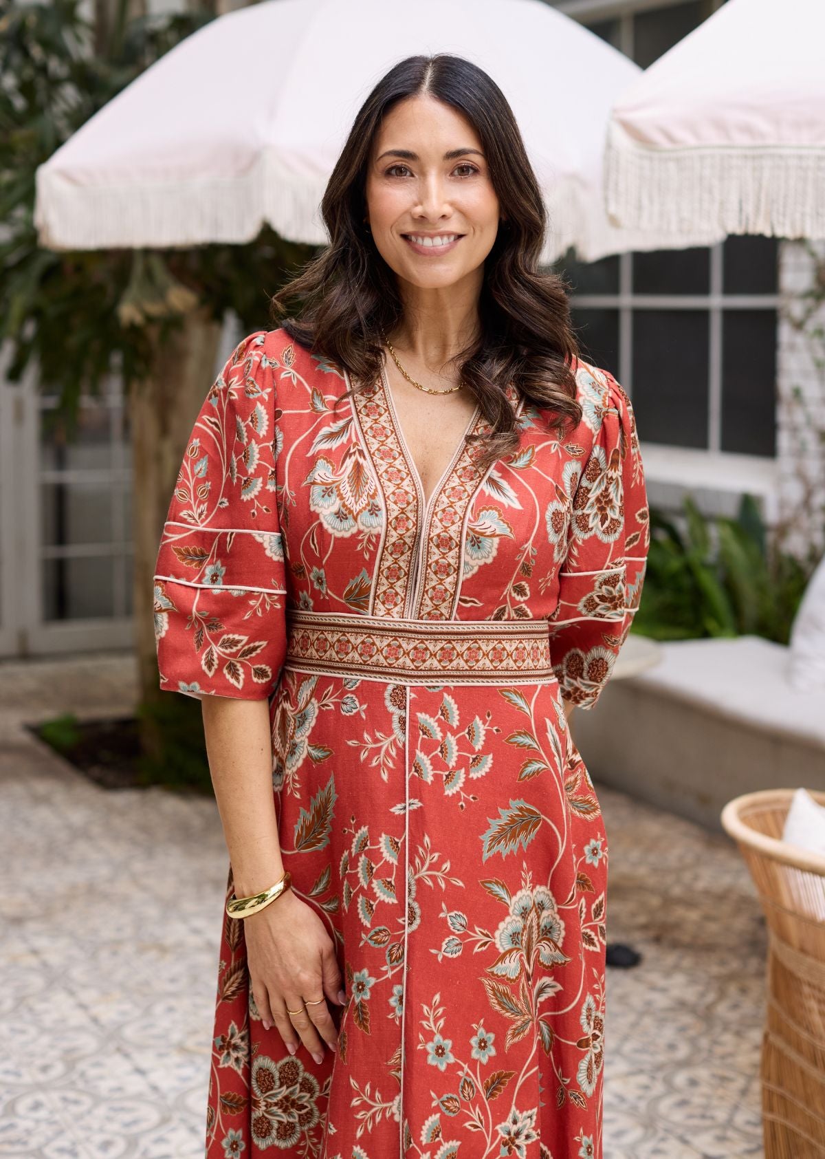 VALENTINA MIDI DRESS - POSEY PRINT