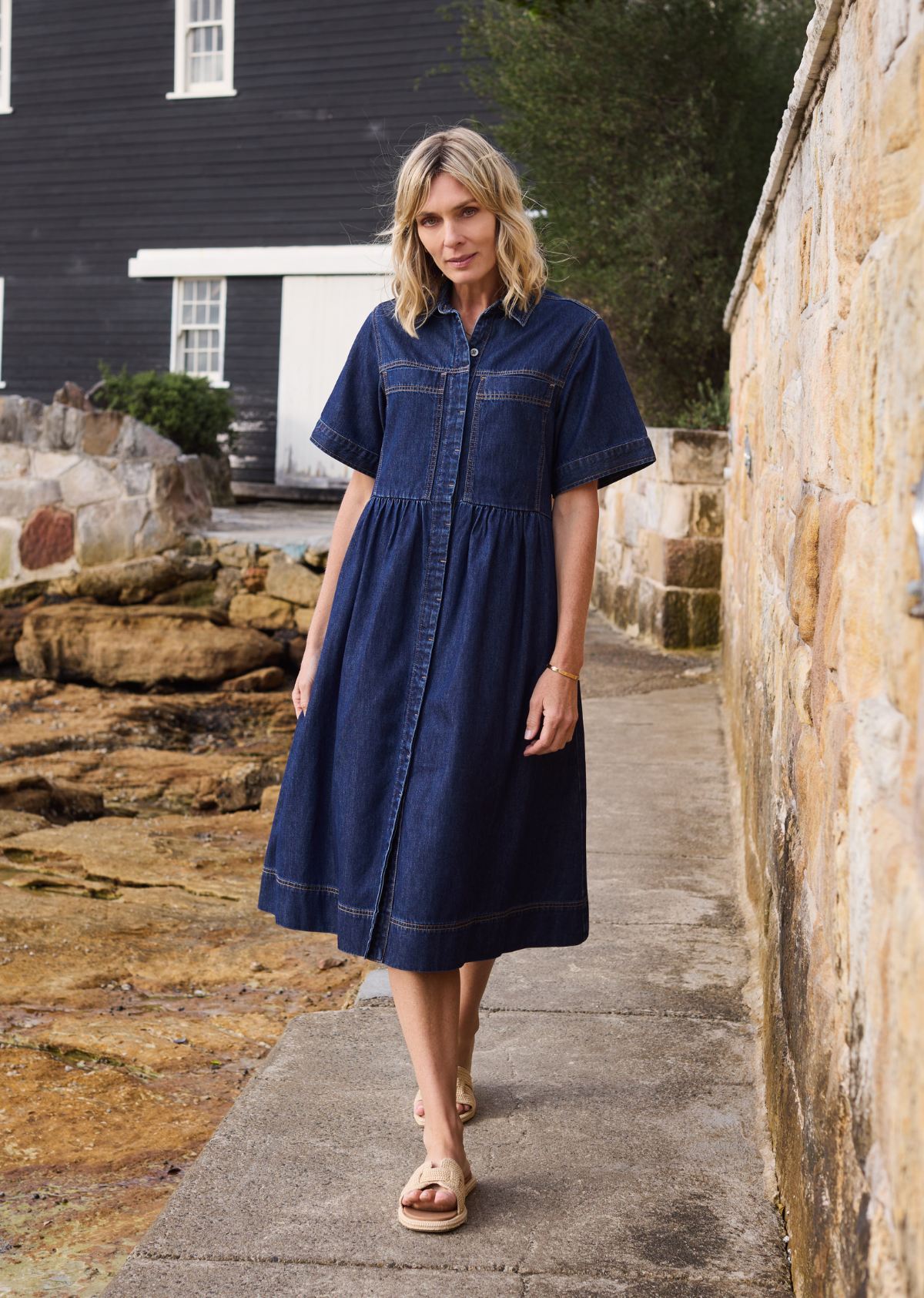HARLEY DENIM DRESS - INDIGO