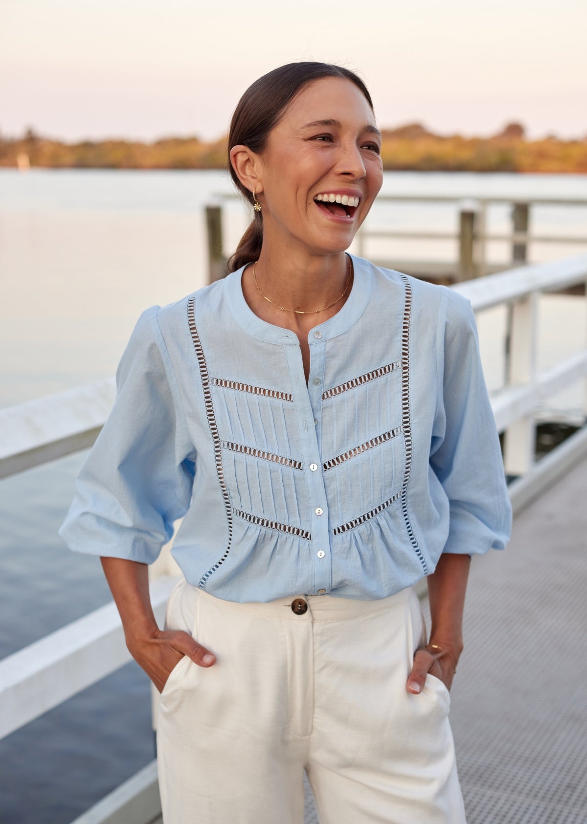 PALOMA SHIRT - SKY BLUE