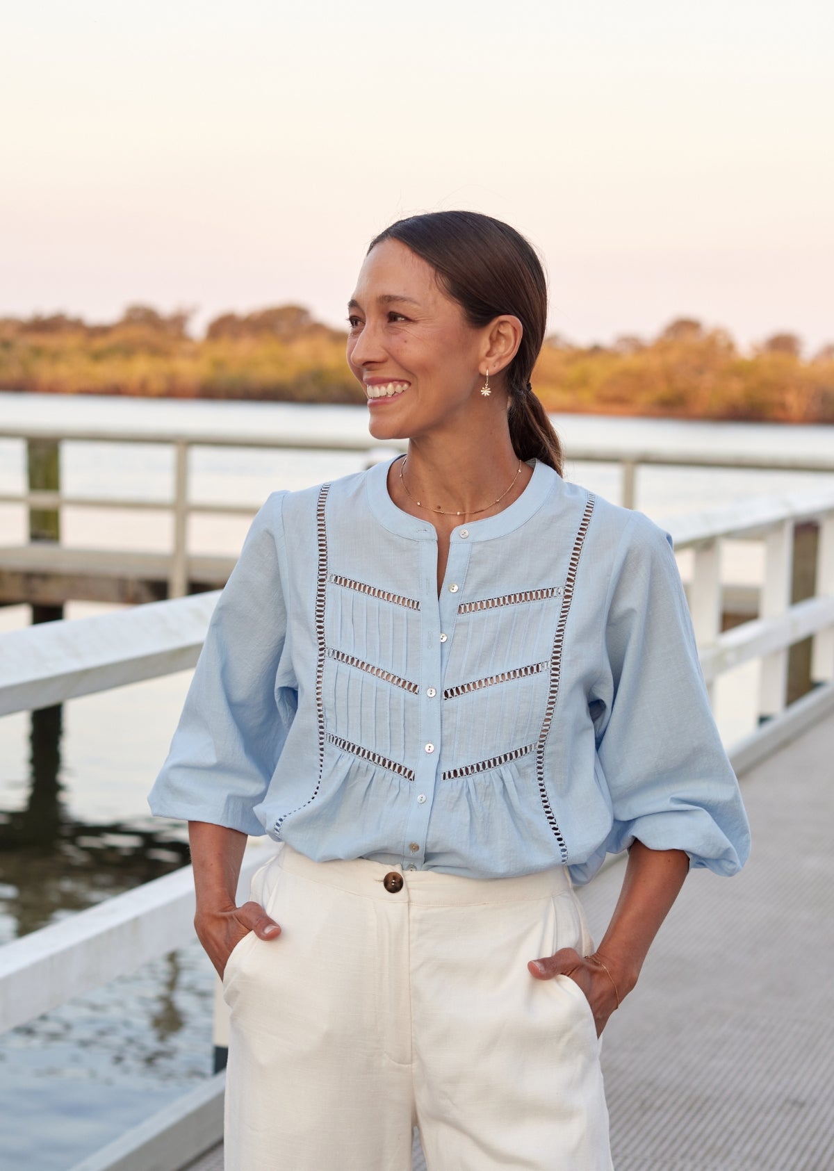 PALOMA SHIRT - SKY BLUE